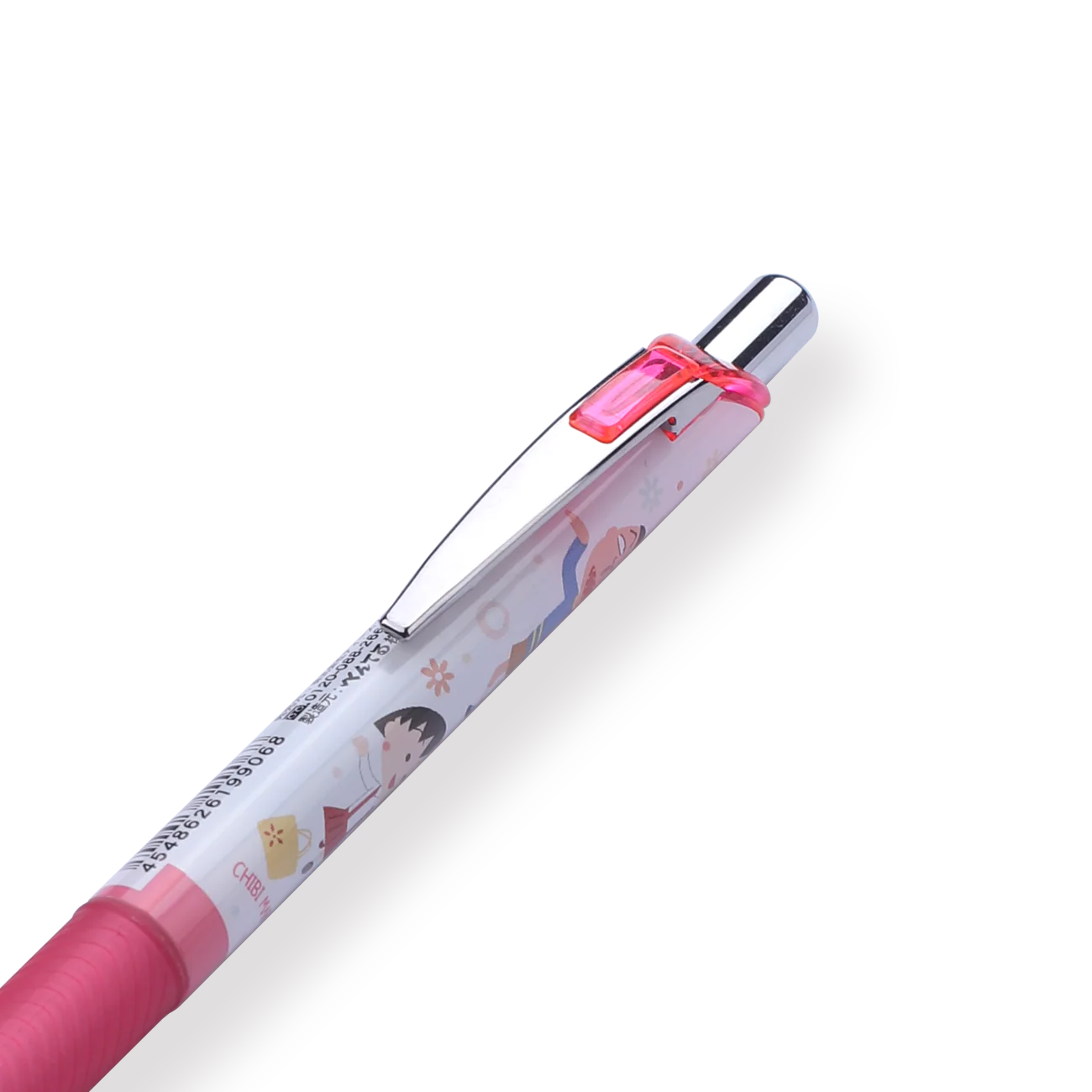 Pentel EnerGel x Chibi Maruko-Chan Limited Edition Gel Pen - 0.5 mm - Pink Body - Image 3