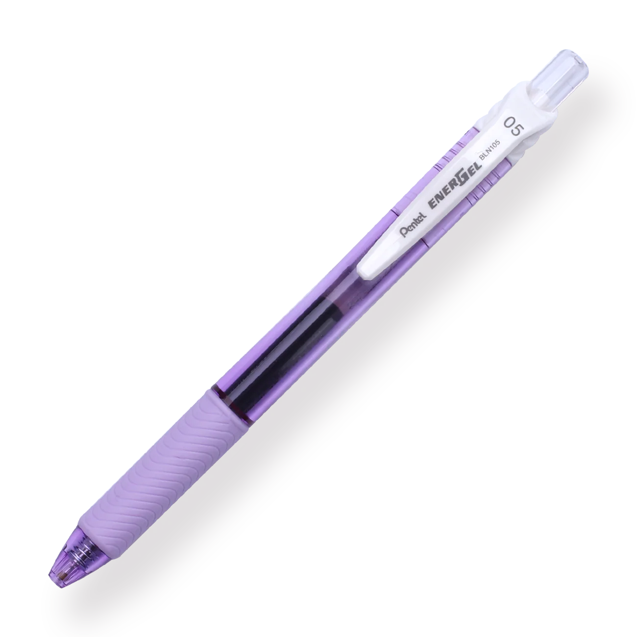 Pentel EnerGel-X Gel Pen - Needle-Point - 0.5 mm - Black (Purple Body)