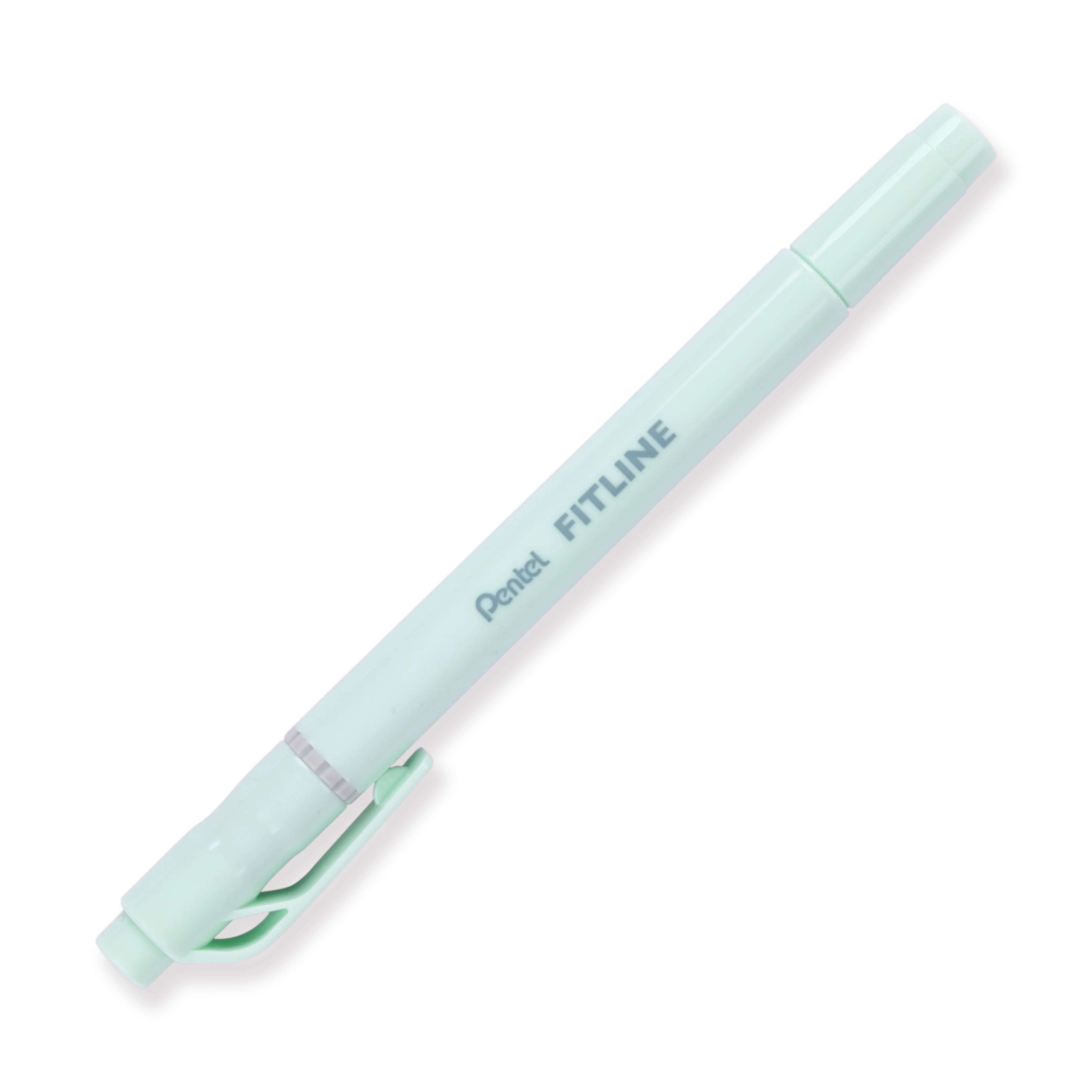 Pentel Fitline Double-Sided Highlighter - Chisel/Fine Tip - Pastel Green