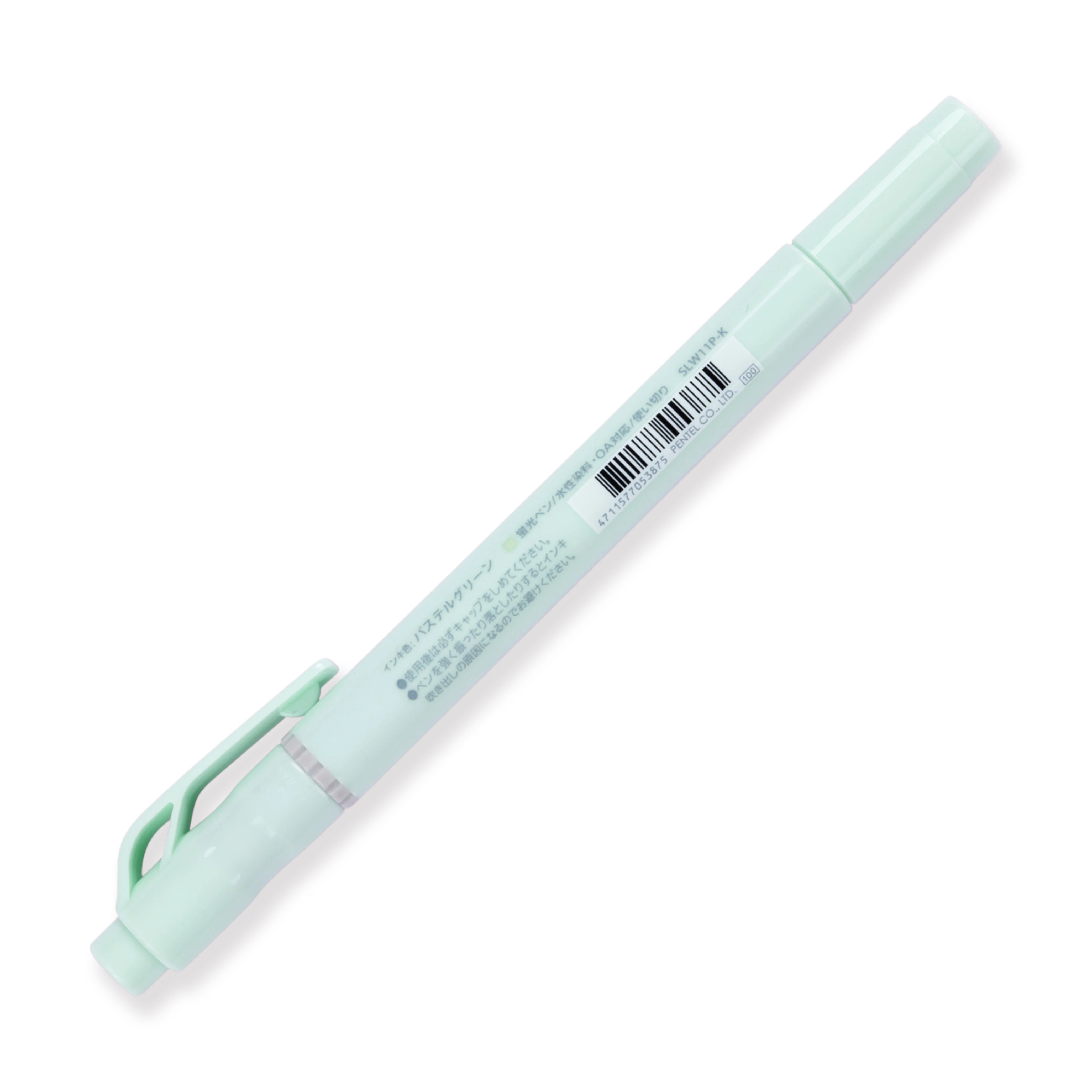 Pentel Fitline Double-Sided Highlighter - Chisel/Fine Tip - Pastel Green - Image 3