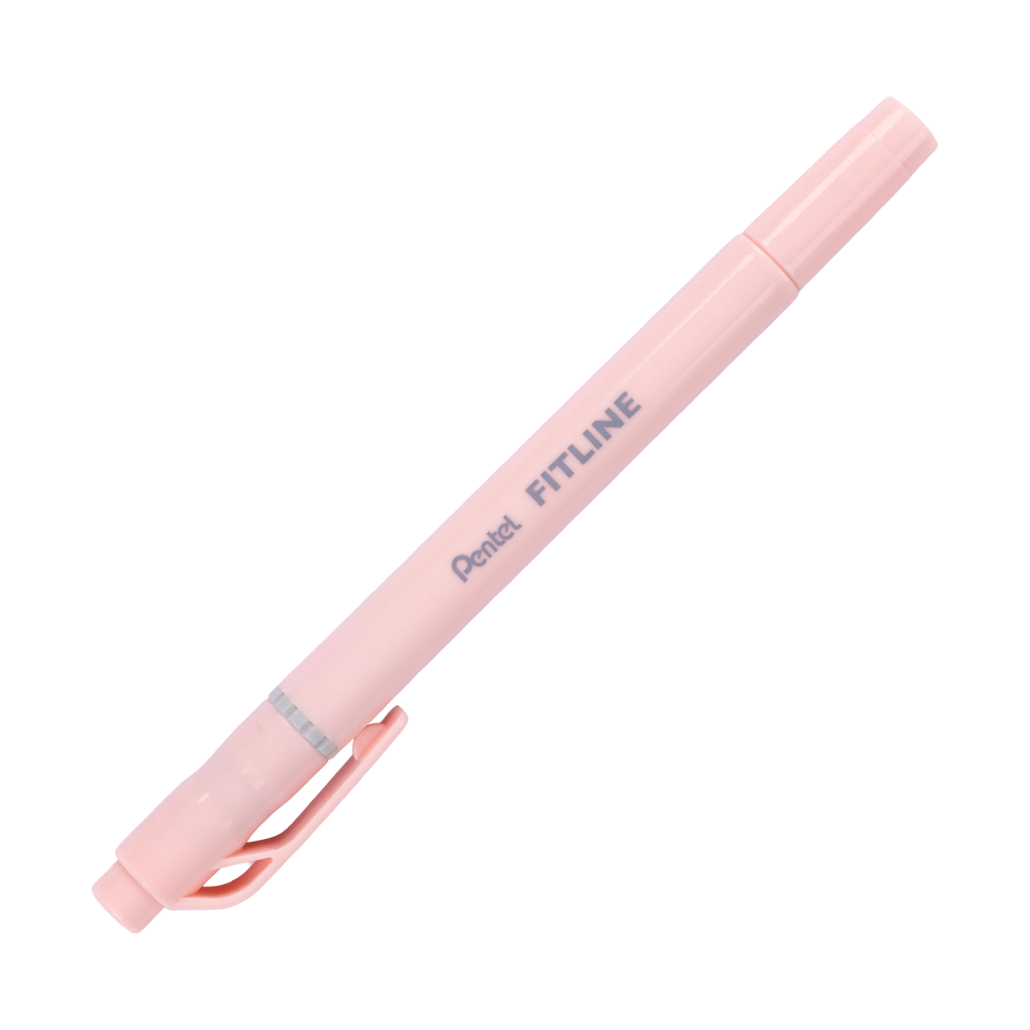 Pentel Fitline Double-Sided Highlighter - Chisel/Fine Tip - Pastel Orange