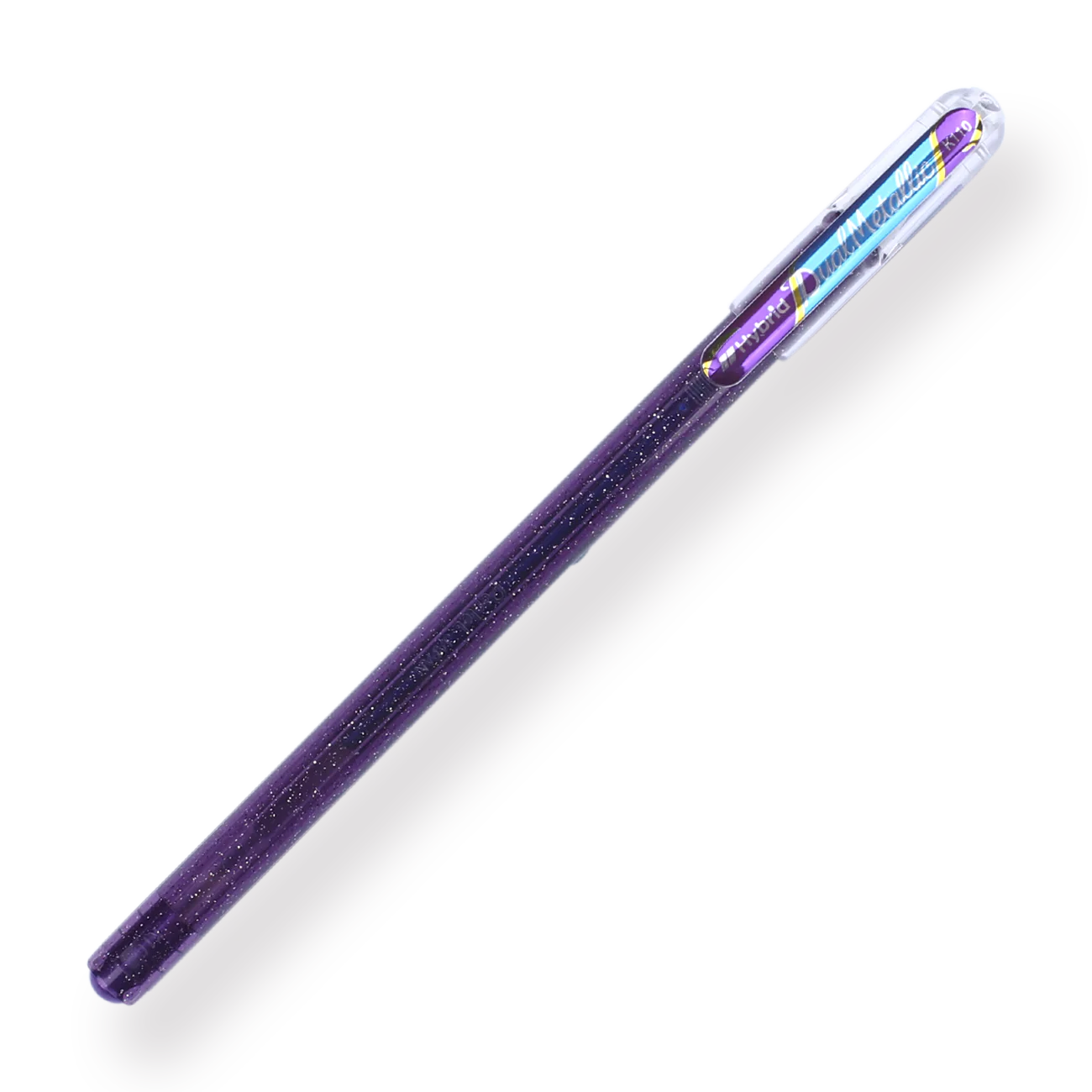 Pentel Hybrid Dual Metallic Gel Pen 1.0mm - Violet + Metallic Blue