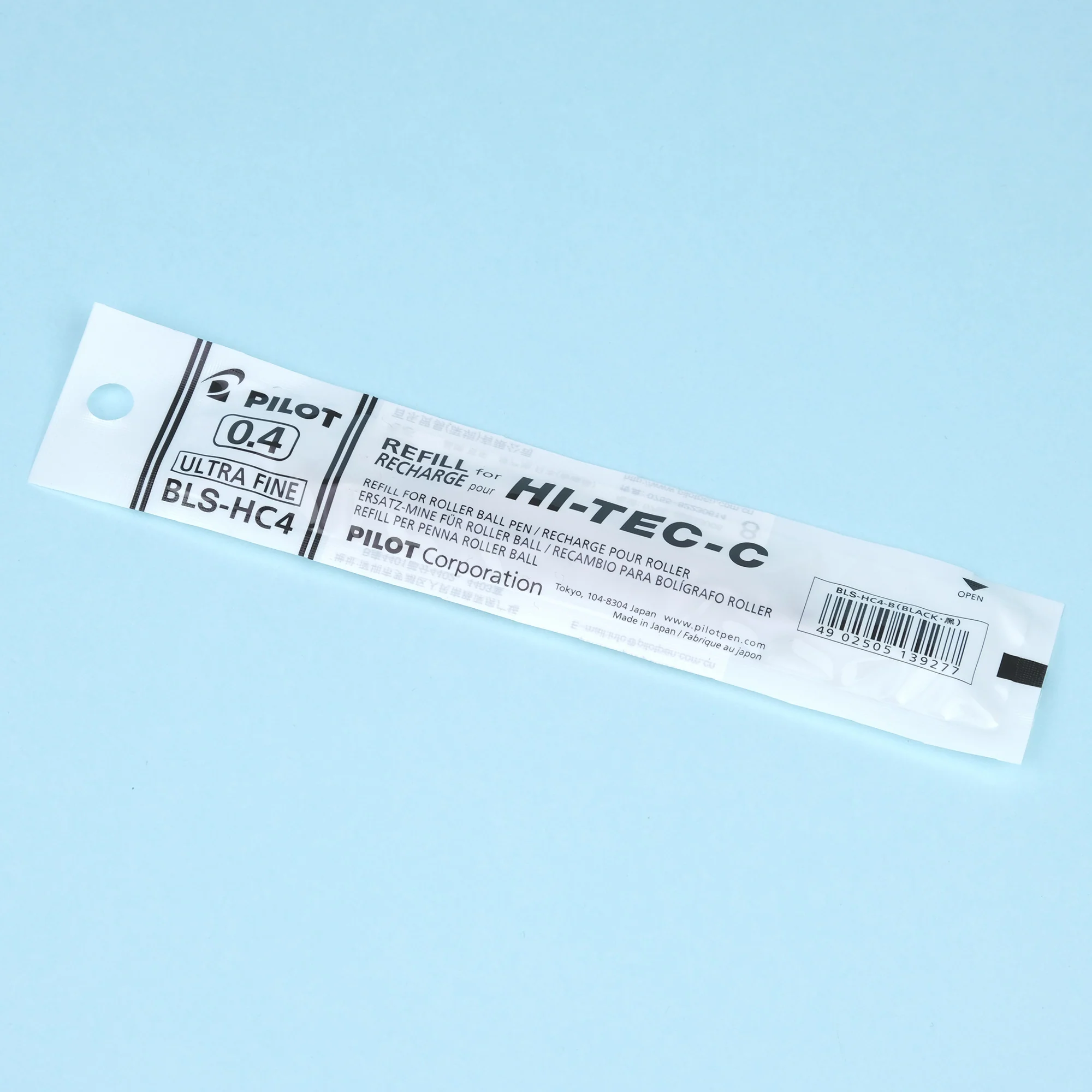 Pilot Hi-Tec-C Gel Pen Refill - 0.4 mm - Black - BLS-HC4