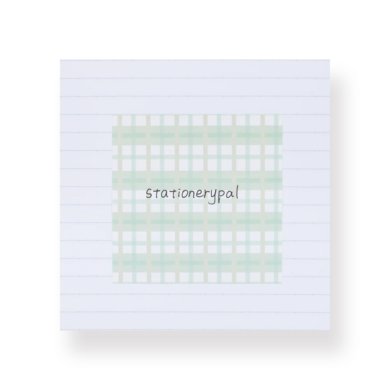 Plaid Pull-Out Sticky Notes - Green - Image 4