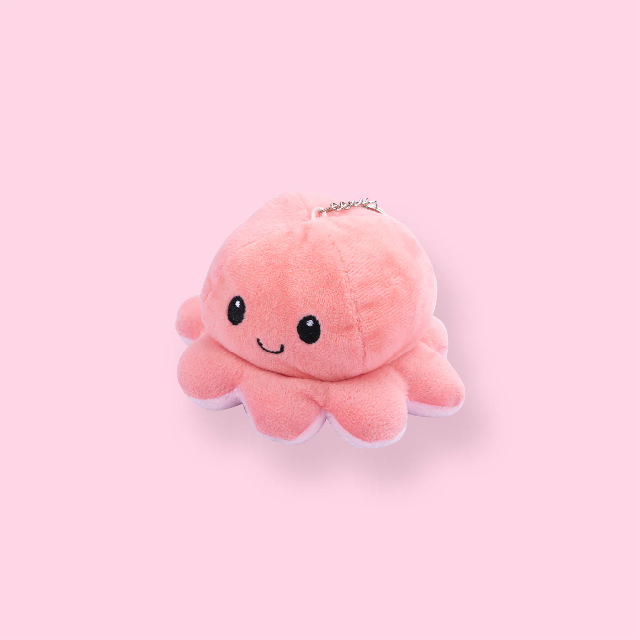 Plushy Octopus Keychain - Pink - Image 3