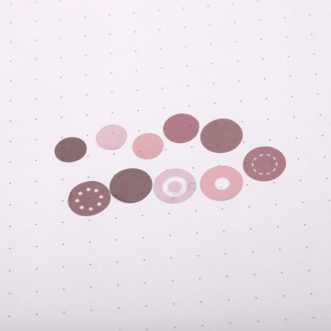 Polka Dot Washi Sticker - Brown - Image 2