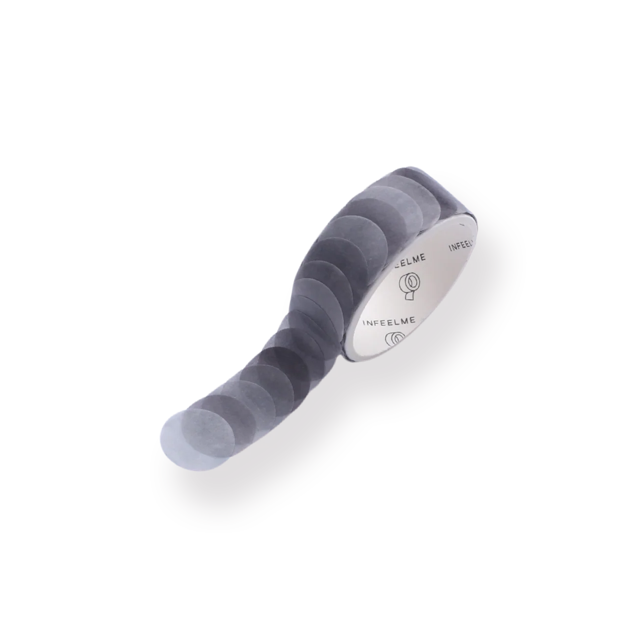 Polka Dot Washi Sticker - Gray