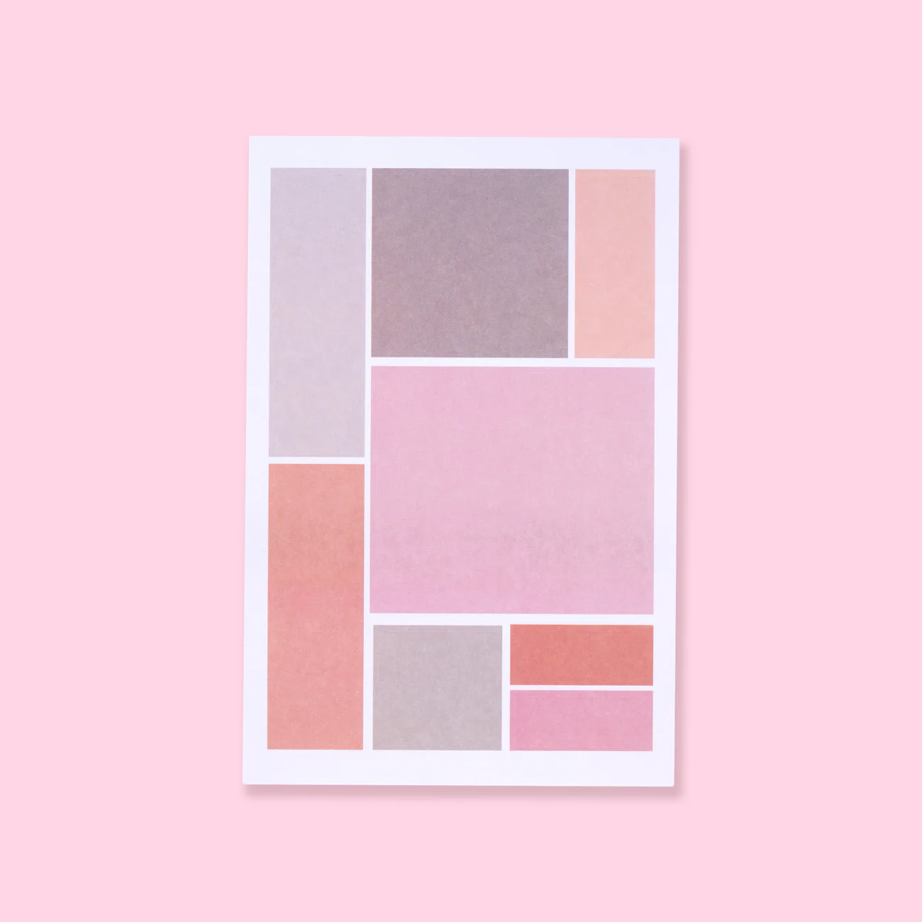 Rectangle Square Circle Stickers - Set of 4 - Pink - Image 2