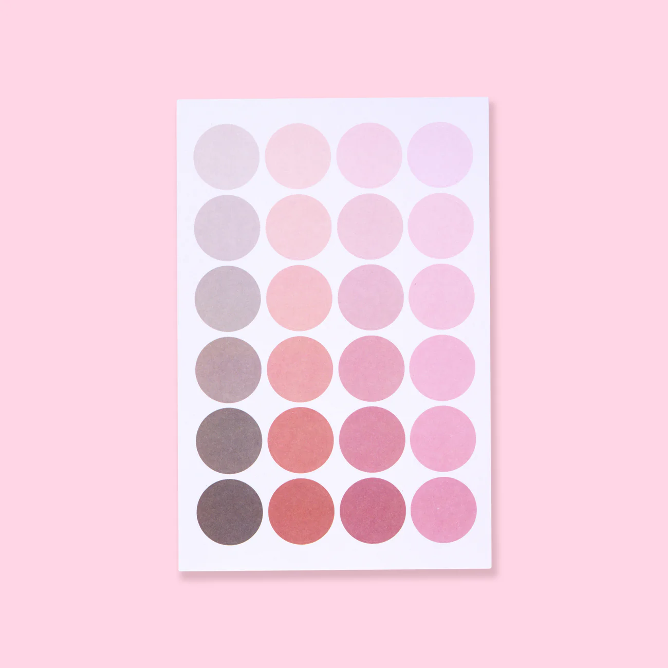 Rectangle Square Circle Stickers - Set of 4 - Pink - Image 4
