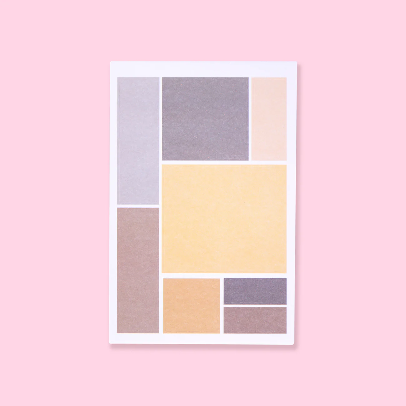 Rectangle Square Circle Stickers - Set of 4 - Yellow - Image 2
