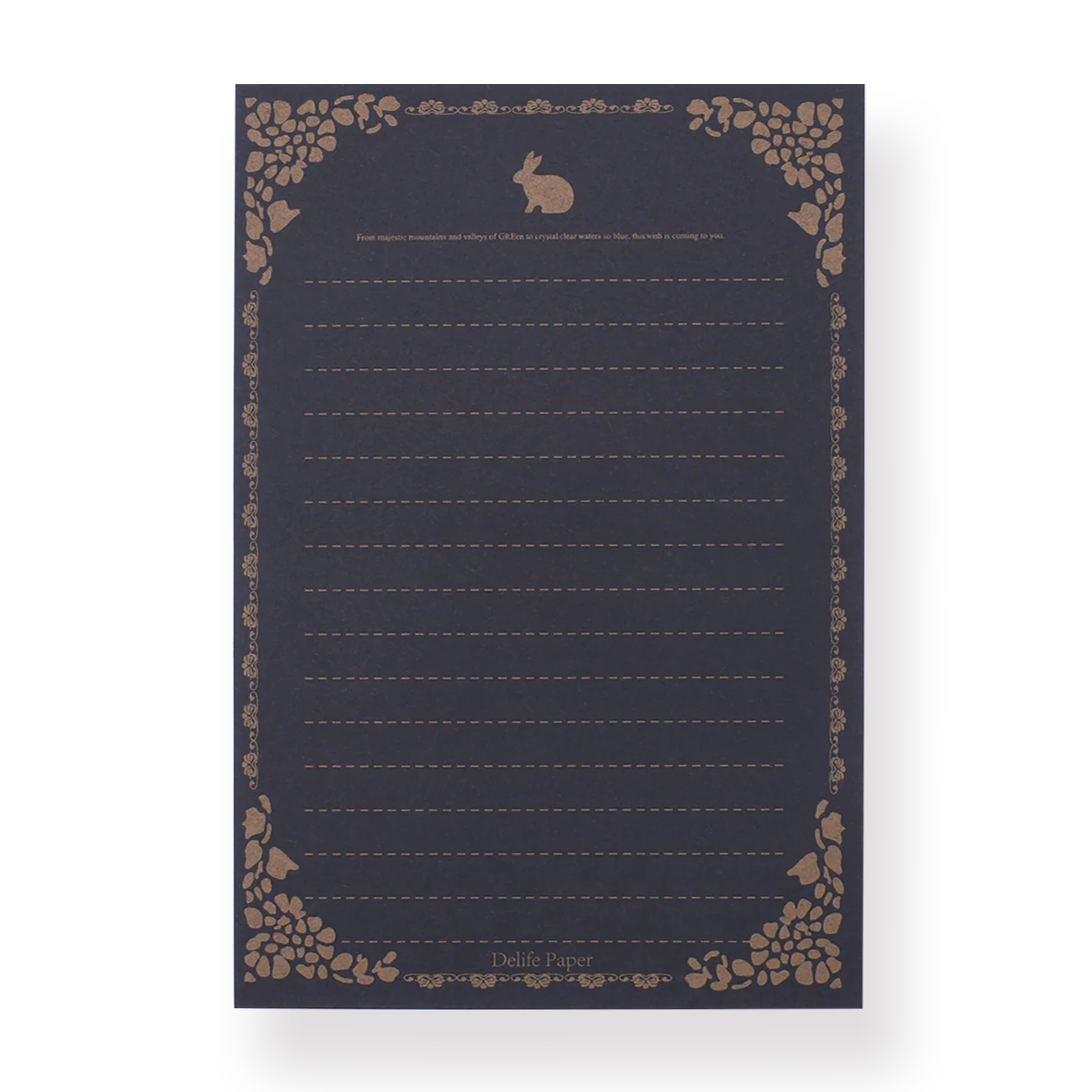 Retro Letter Paper - Black