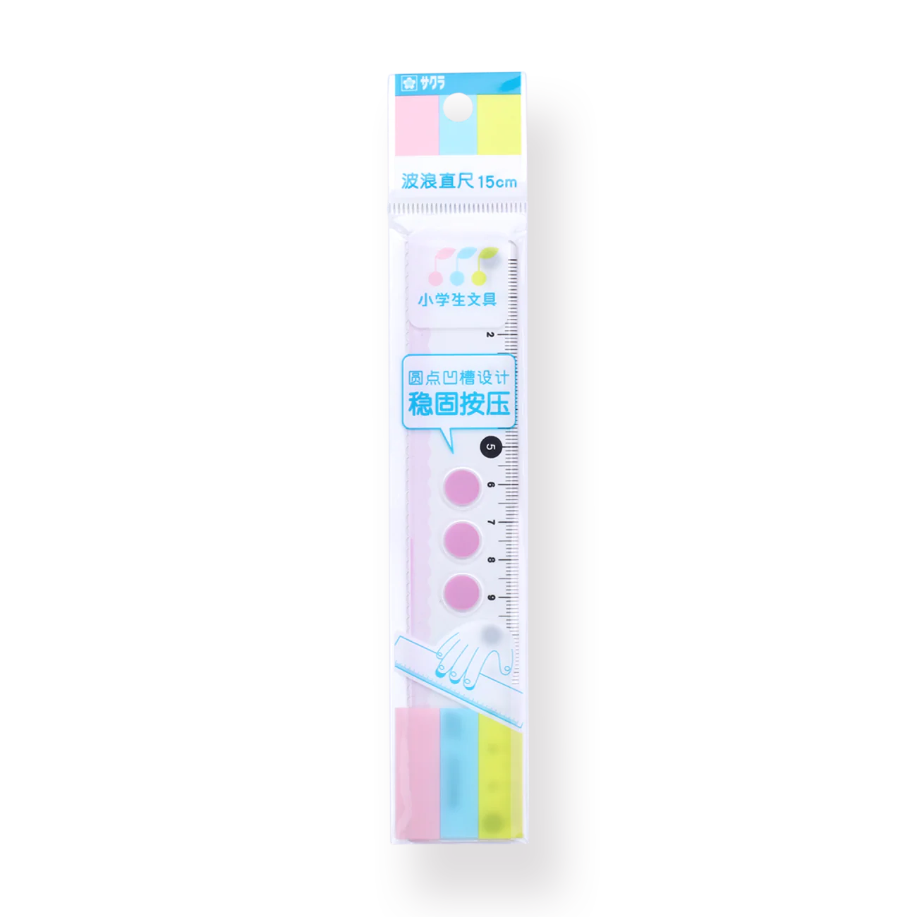 Sakura Line Ruler - 15 cm - Purple - Image 3