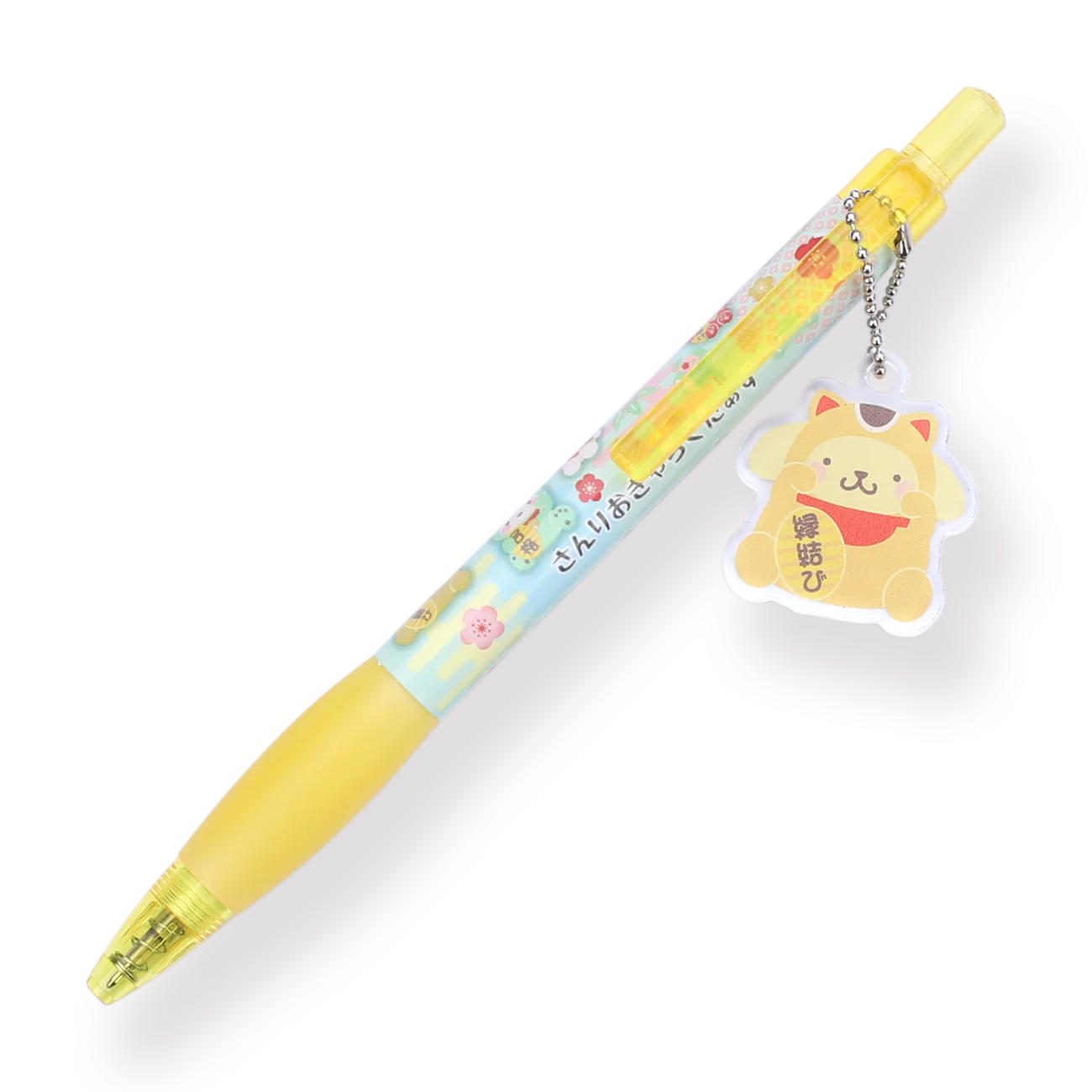 Sanrio Keychain Gel Pen - 0.5 mm - Fortune Cat Series - Pompompurin - Image 4