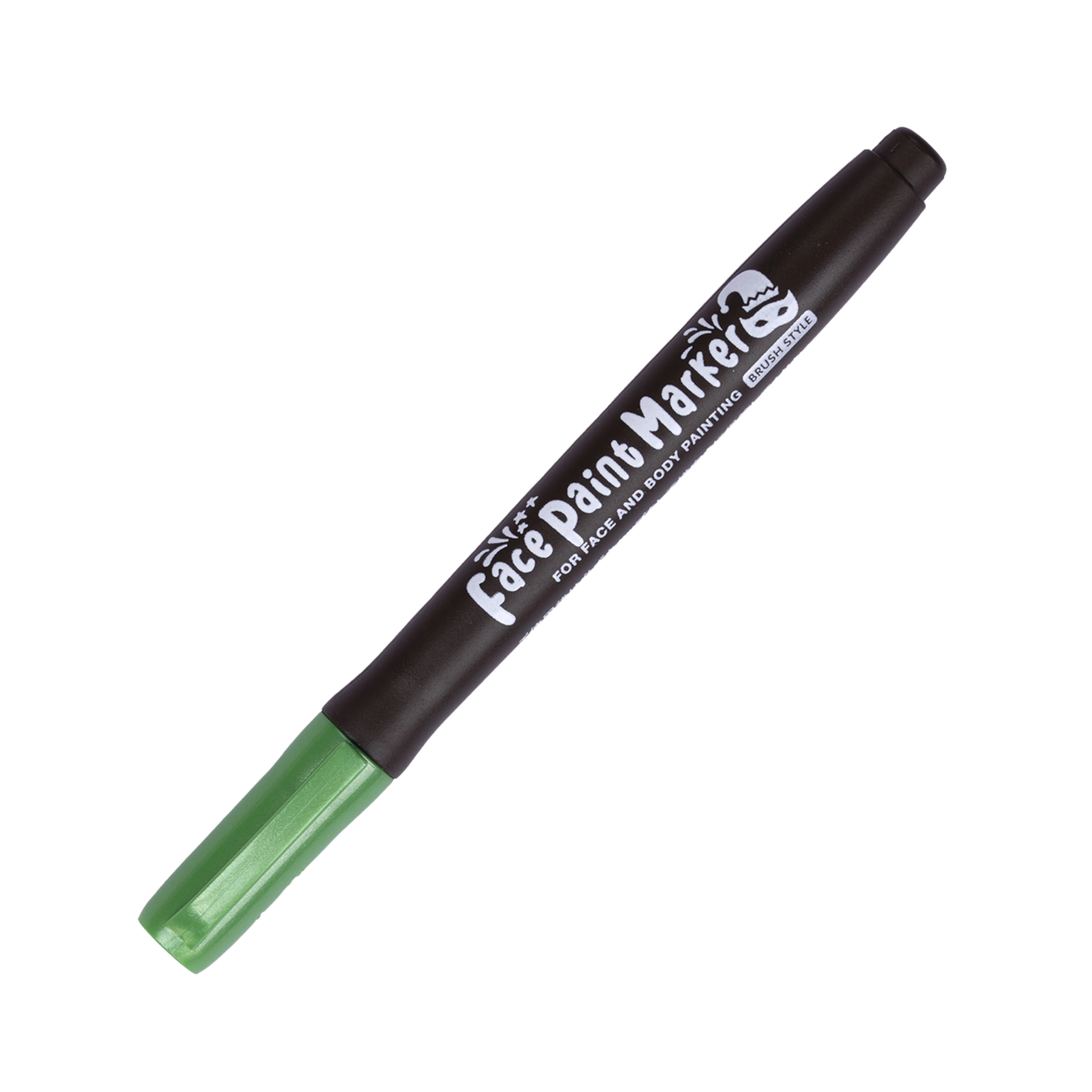 Shachihata Face Paint Brush Marker - Metallic Green