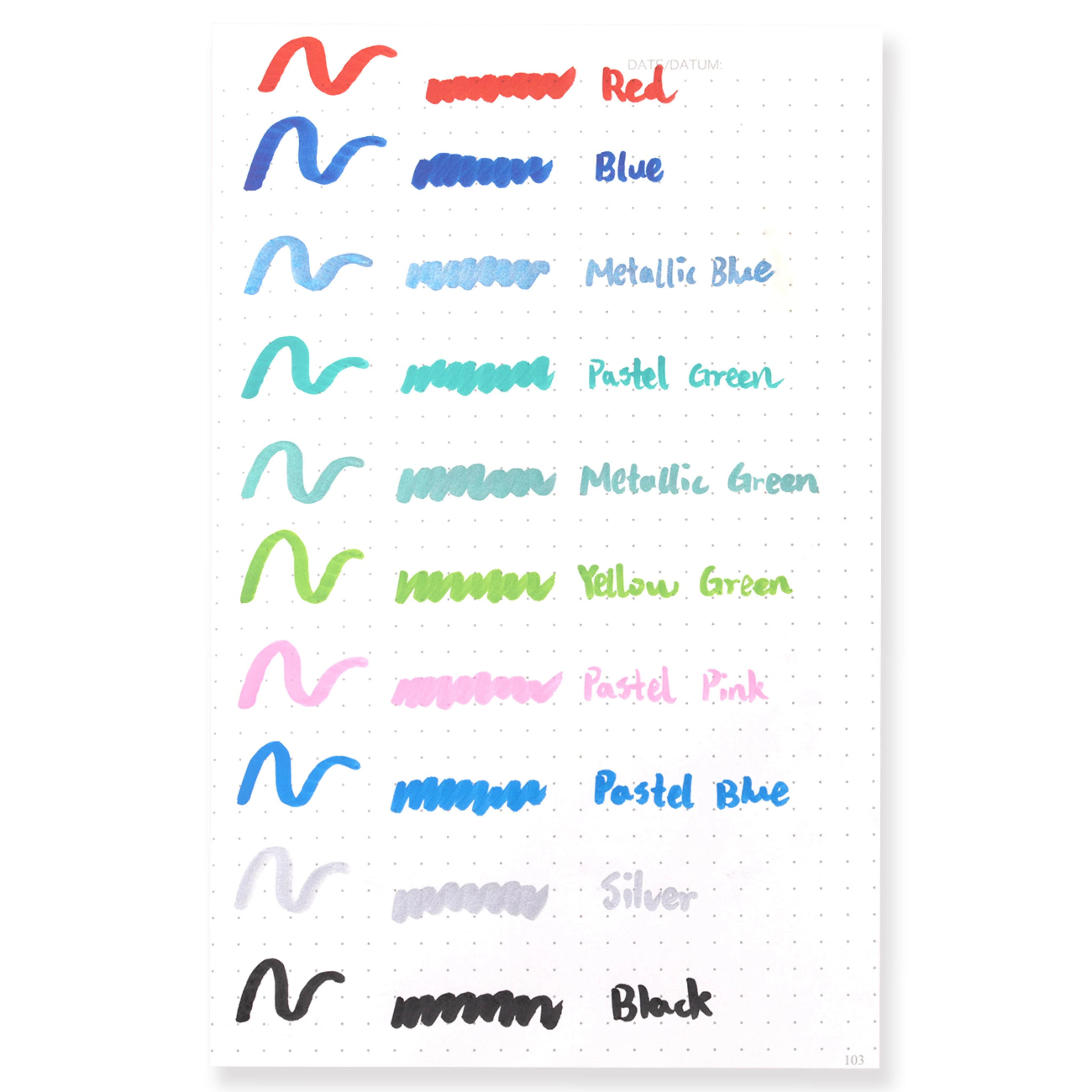 Shachihata Face Paint Brush Marker - Pastel Green - Image 5