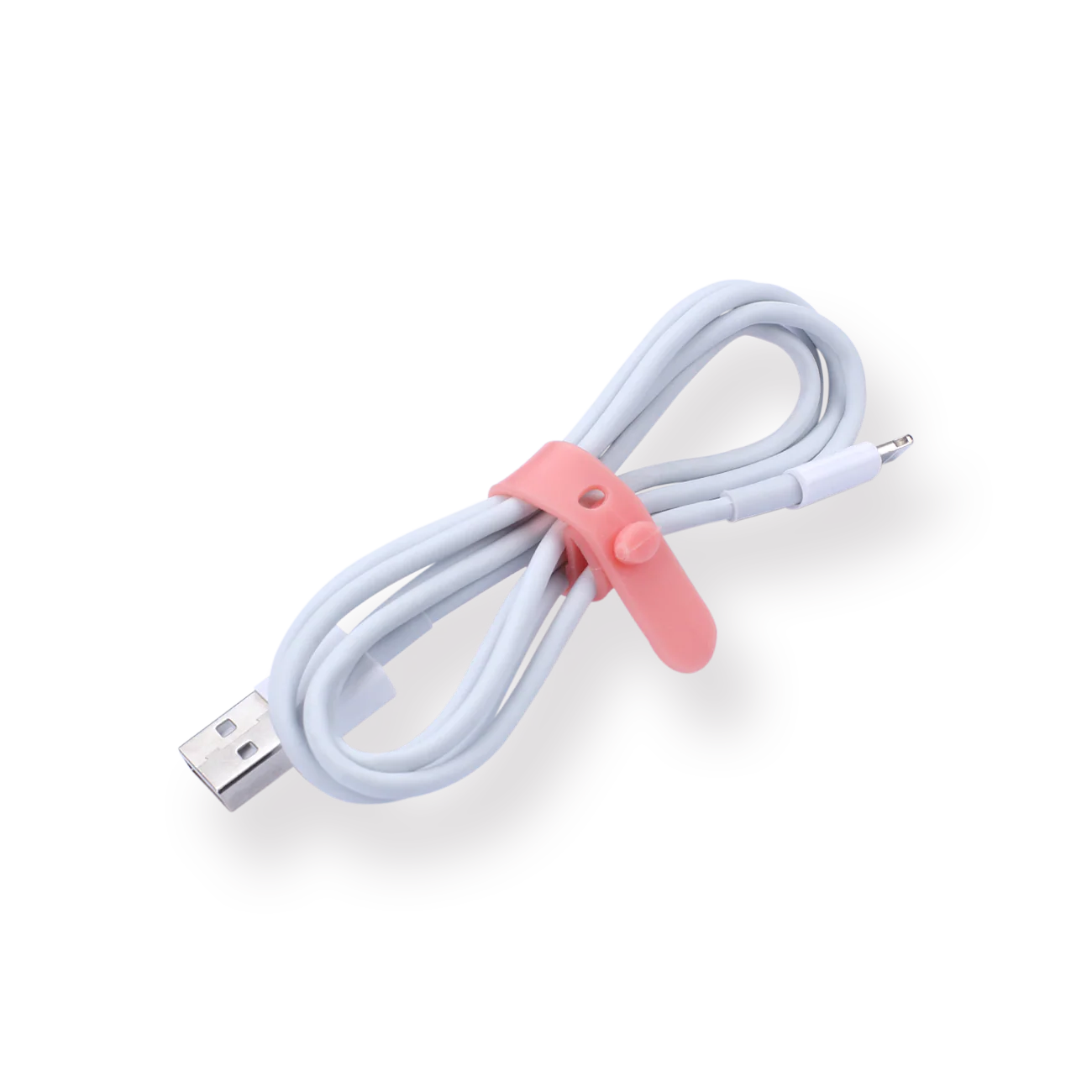 Silicone Cable Tie - Pack of 4 - Pink - Image 3