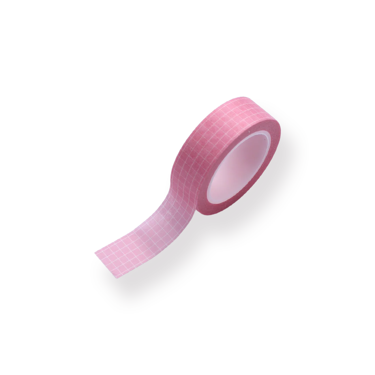 Solid Color Grid Washi Tape - Pink