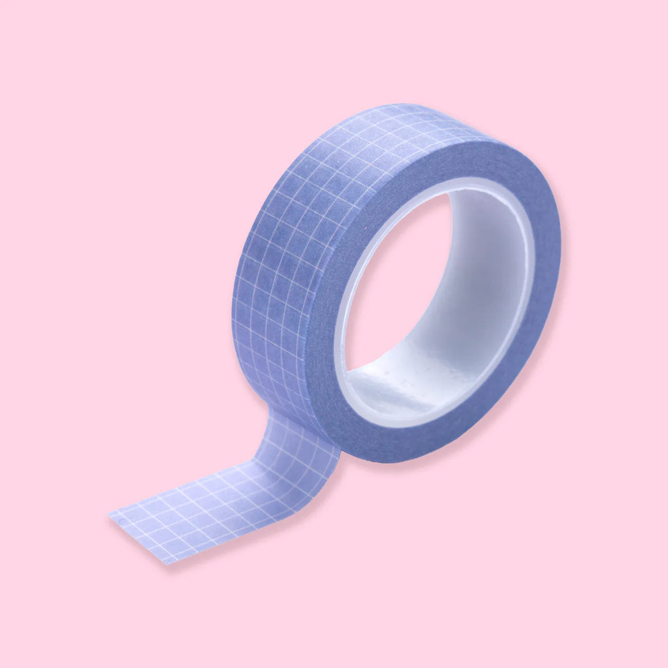 Solid Color Grid Washi Tape - Purple