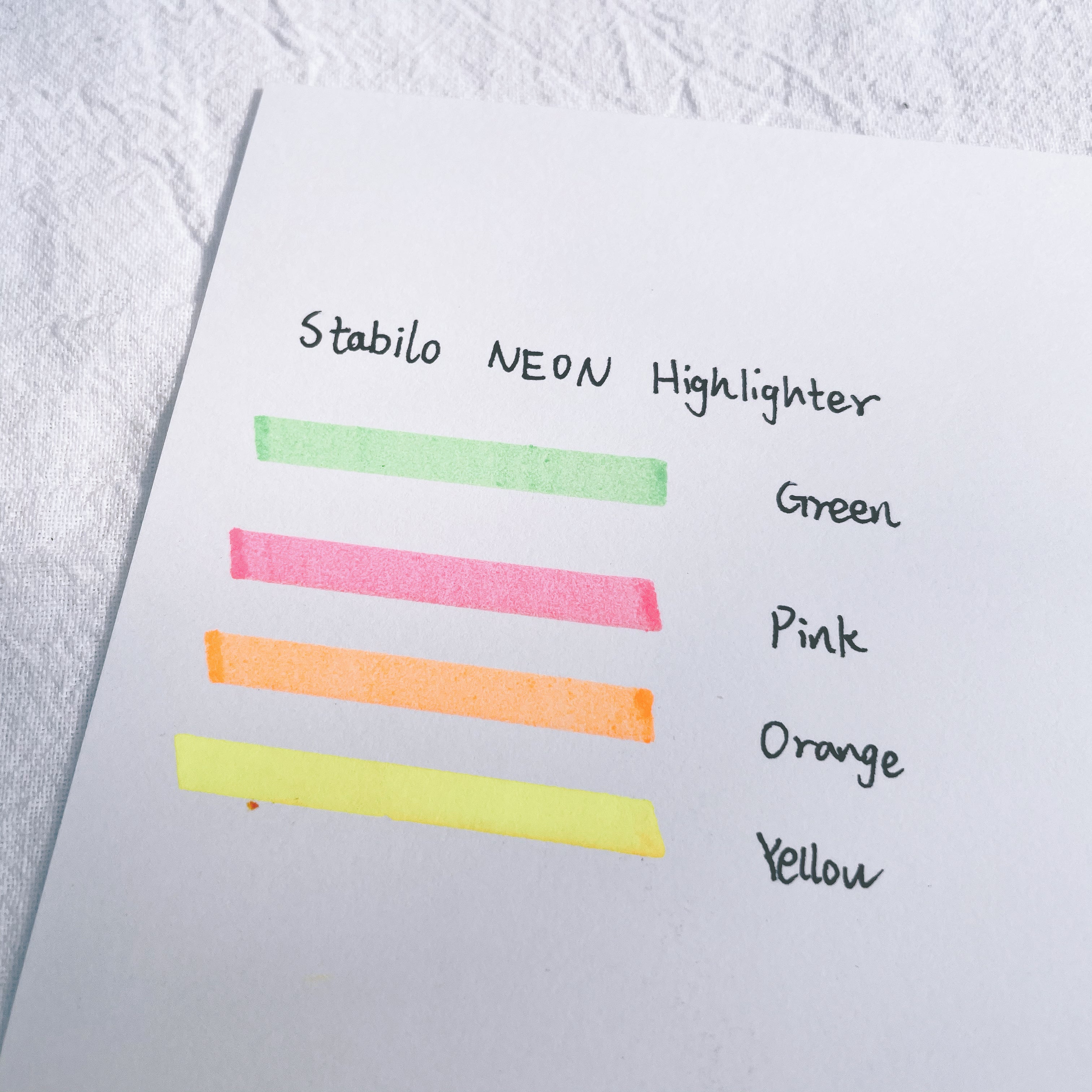 Stabilo Neon Highlighter - Green - Image 3