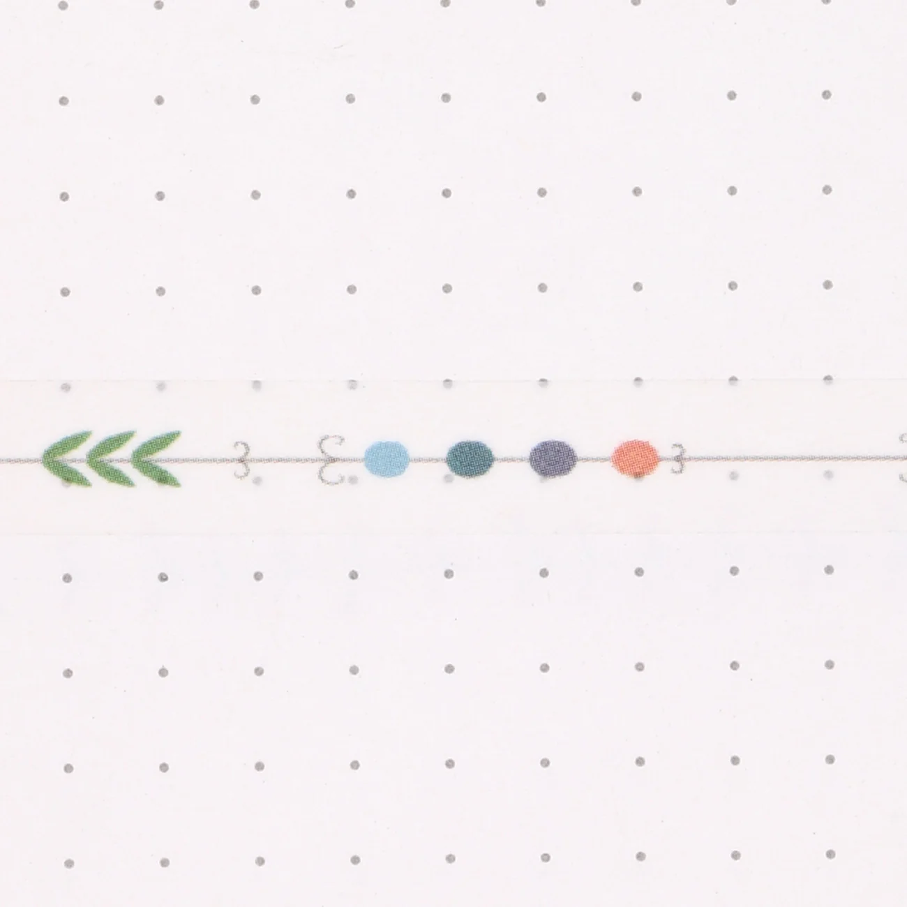 Thin Washi Tape - Green - Image 2