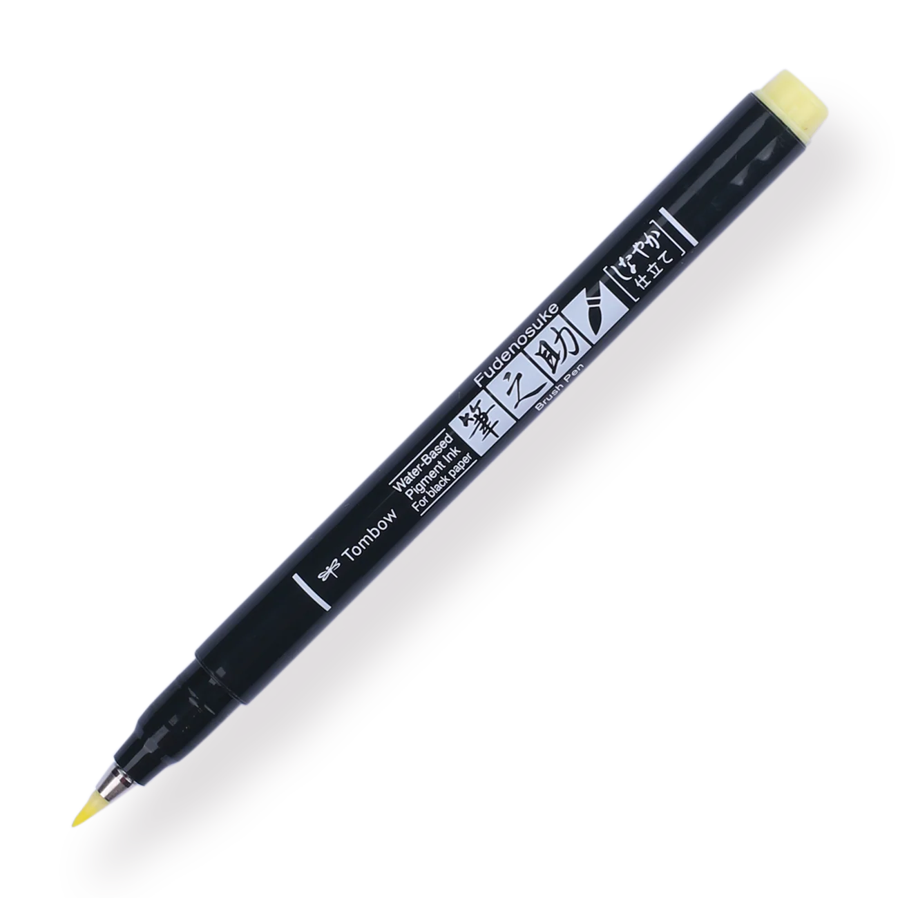 Tombow Fudenosuke Colors Brush Pen - 2022 Pale Yellow - Image 4