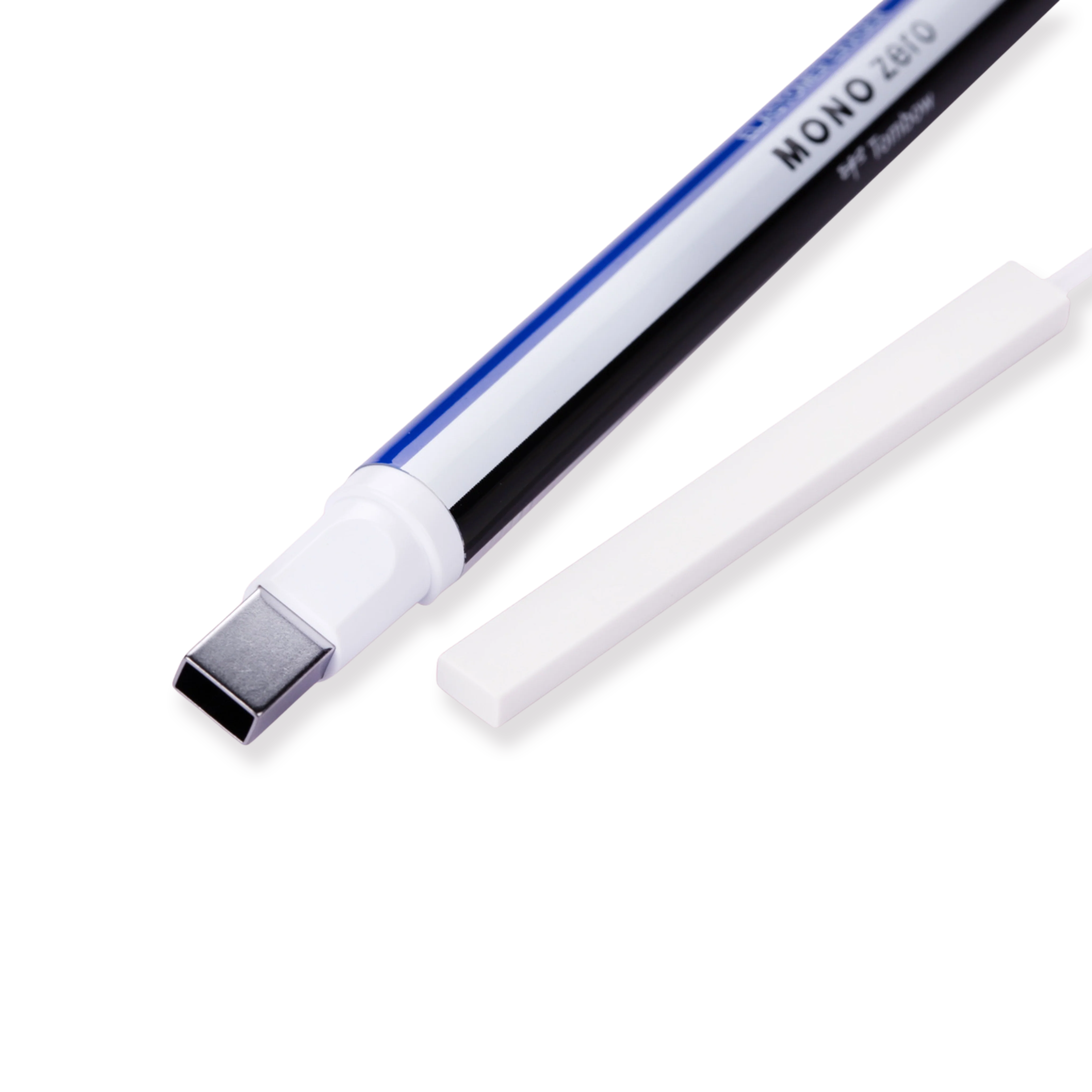 Tombow MONO Zero Eraser - Blue White - Square - Image 6