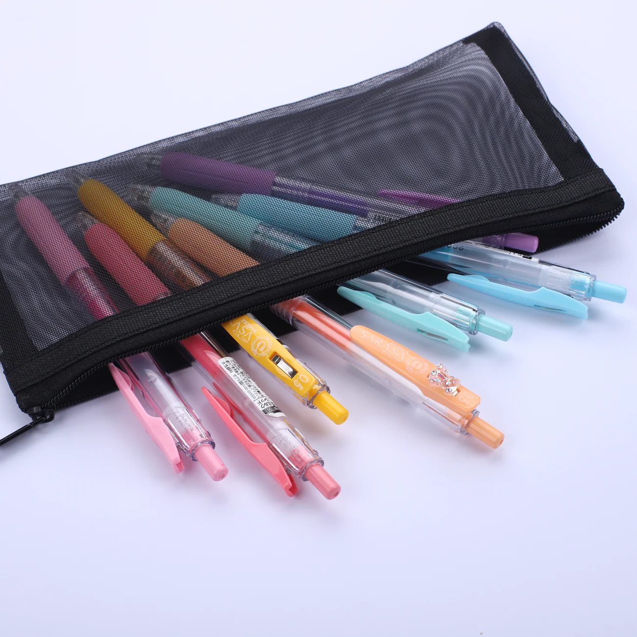 Translucent Pencil Pouch - Black - Image 3