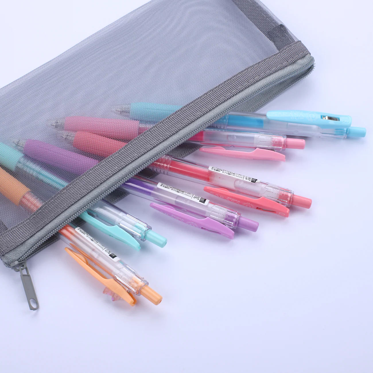 Translucent Pencil Pouch - Gray - Image 3