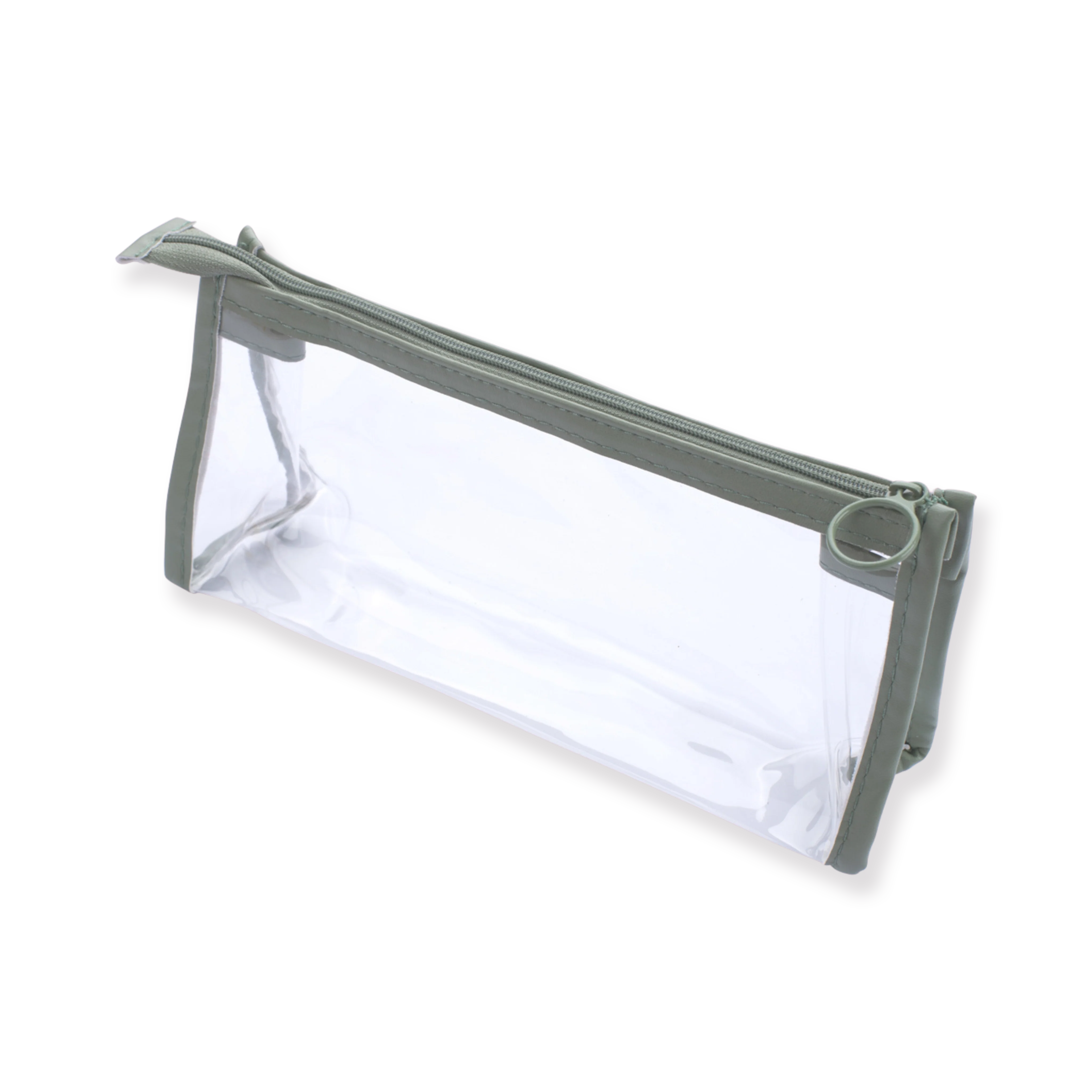 Transparent Pencil Case - Green