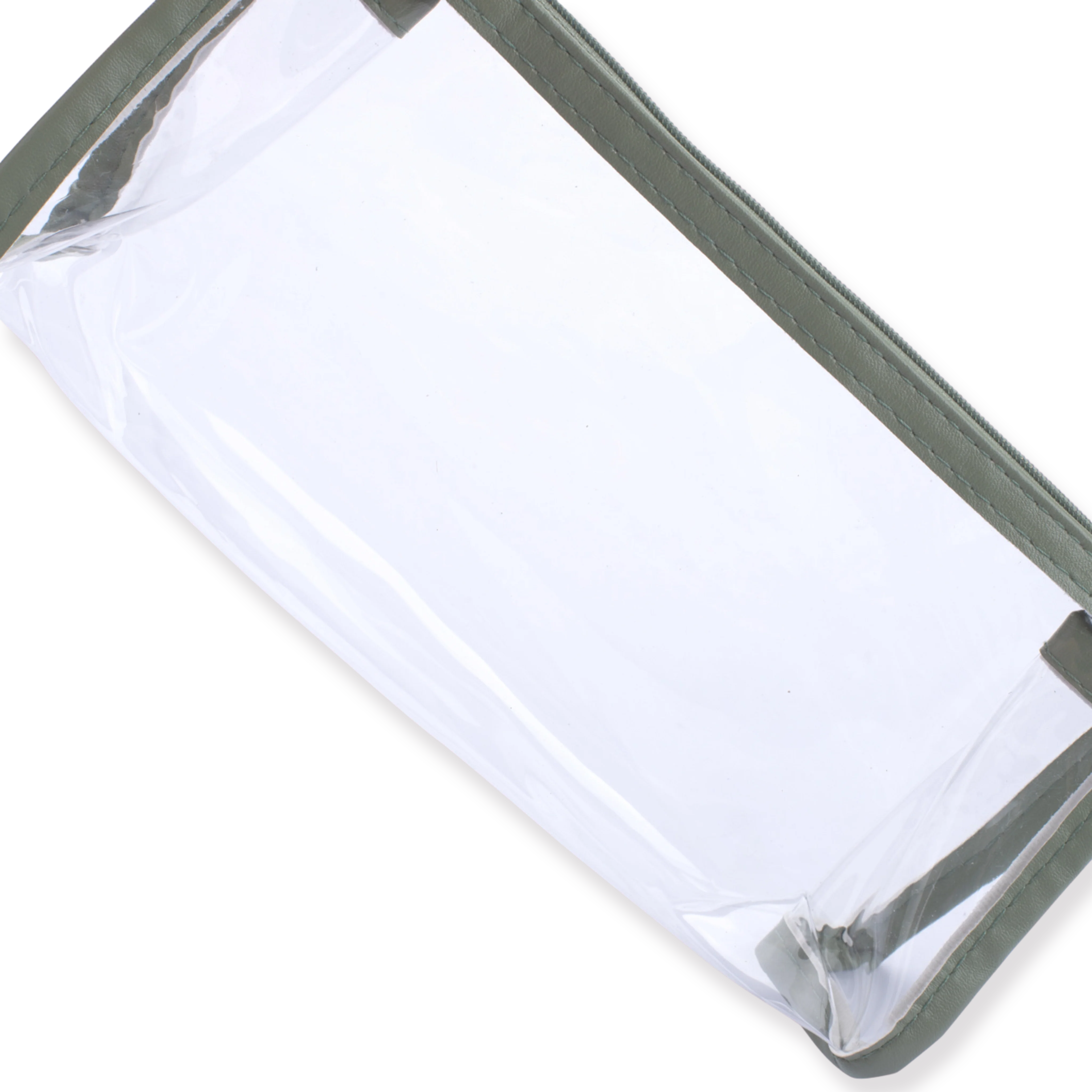 Transparent Pencil Case - Green - Image 3