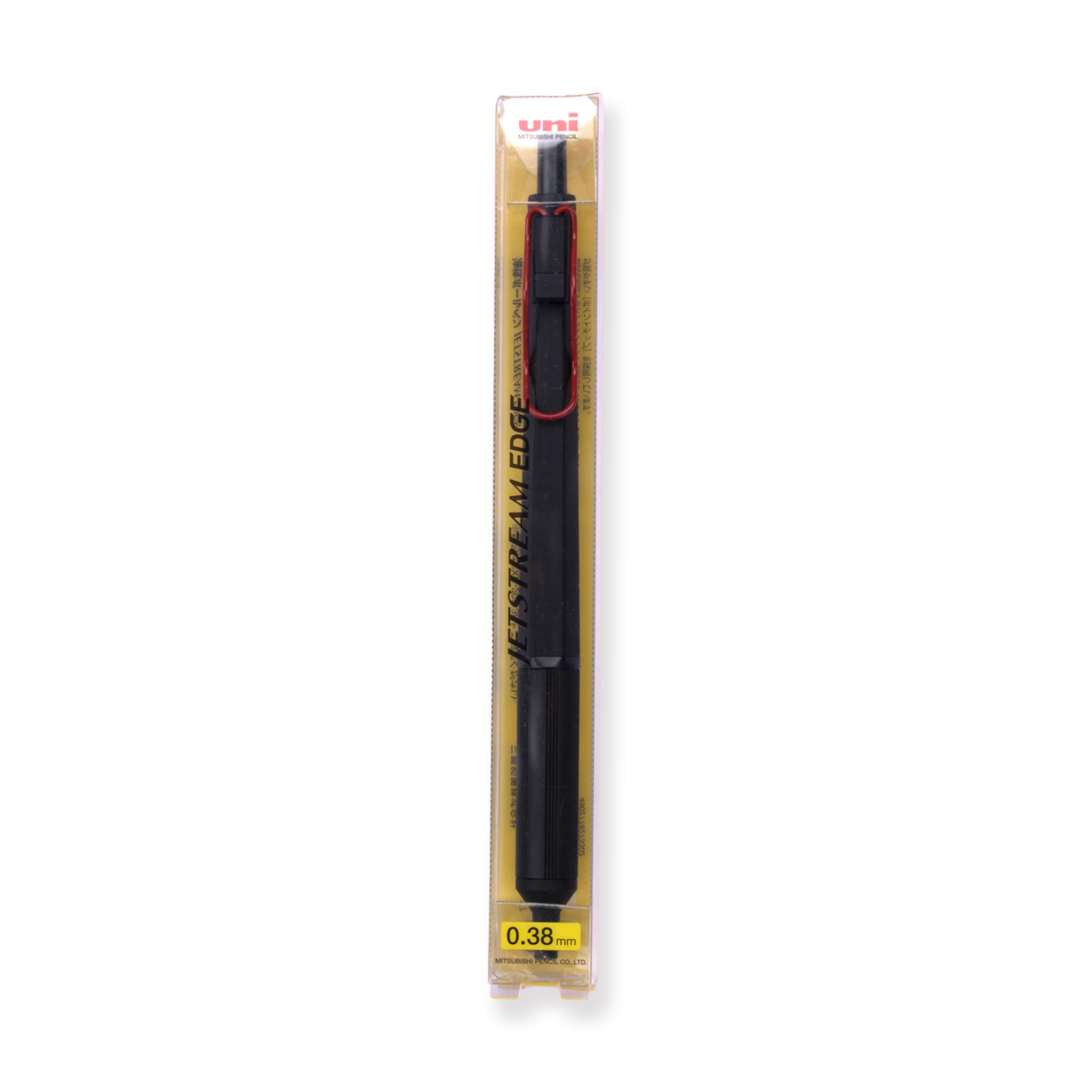 Uni Jetstream Edge Ballpoint Pen - 0.38 mm - Black Red - Image 4
