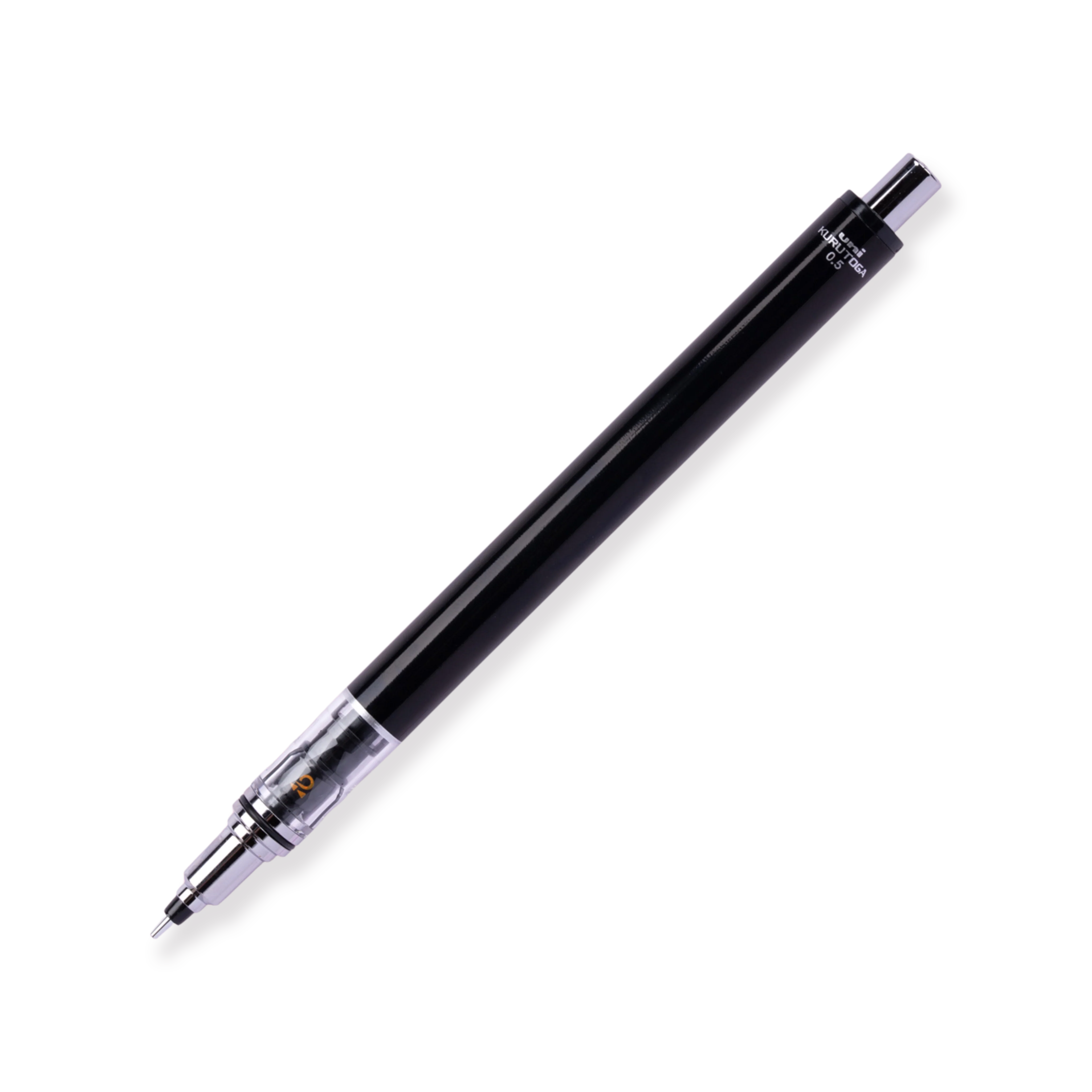 Uni Kuru Toga Mechanical Pencil 0.5 mm: Auto Rotating Leads - Black - Image 2