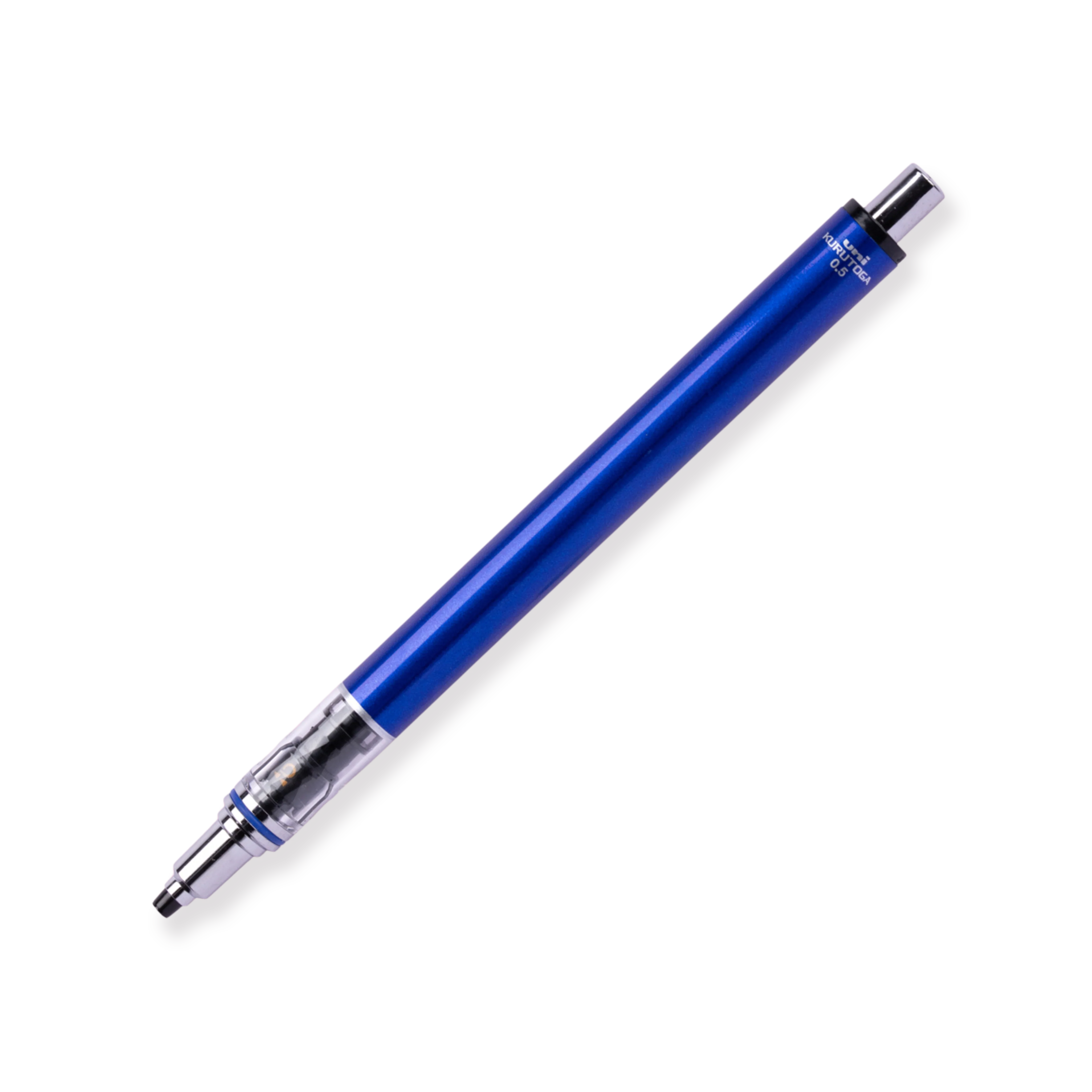 Uni Kuru Toga Mechanical Pencil 0.5 mm: Auto Rotating Leads - Blue - Image 2