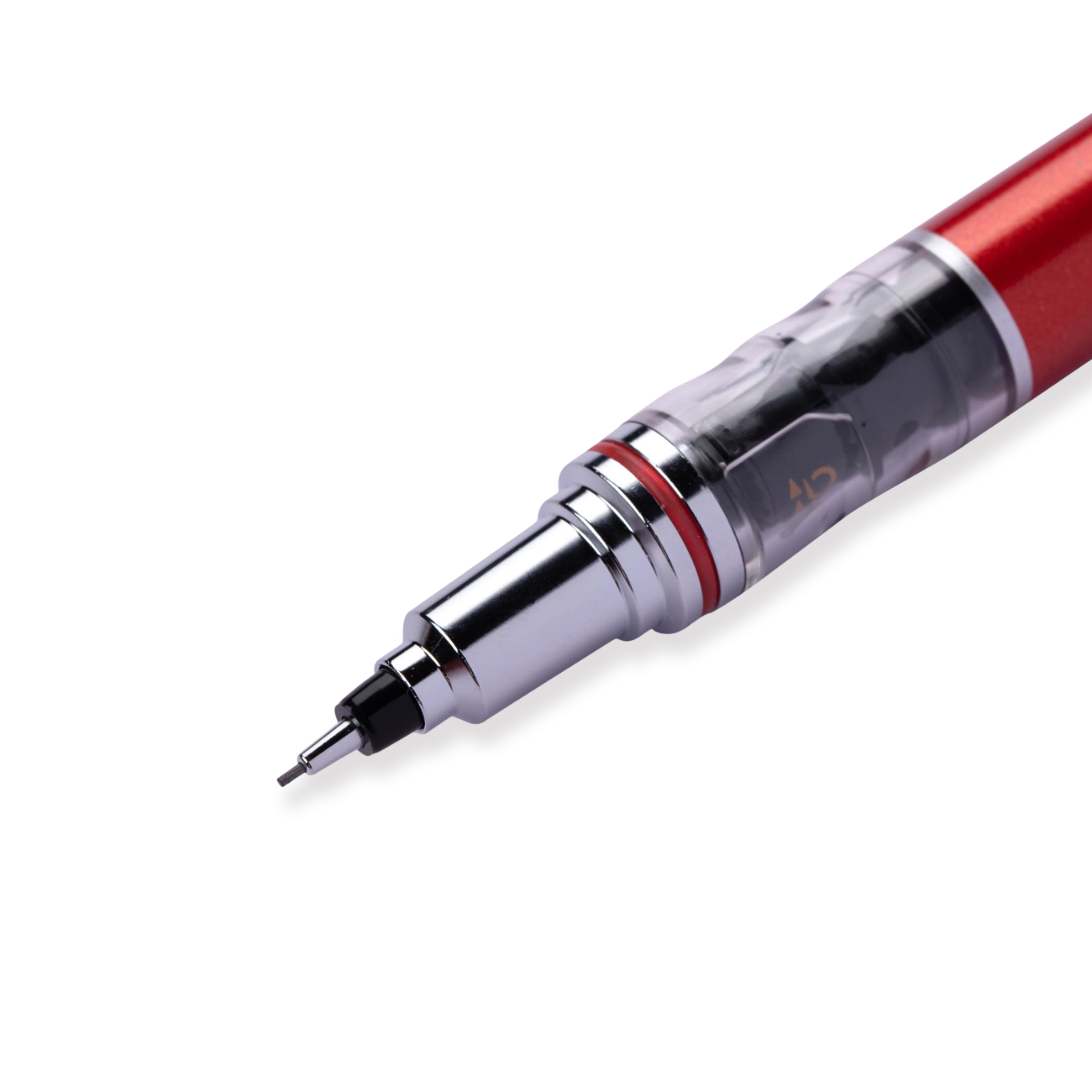 Uni Kuru Toga Mechanical Pencil 0.5 mm: Auto Rotating Leads - Red - Image 3