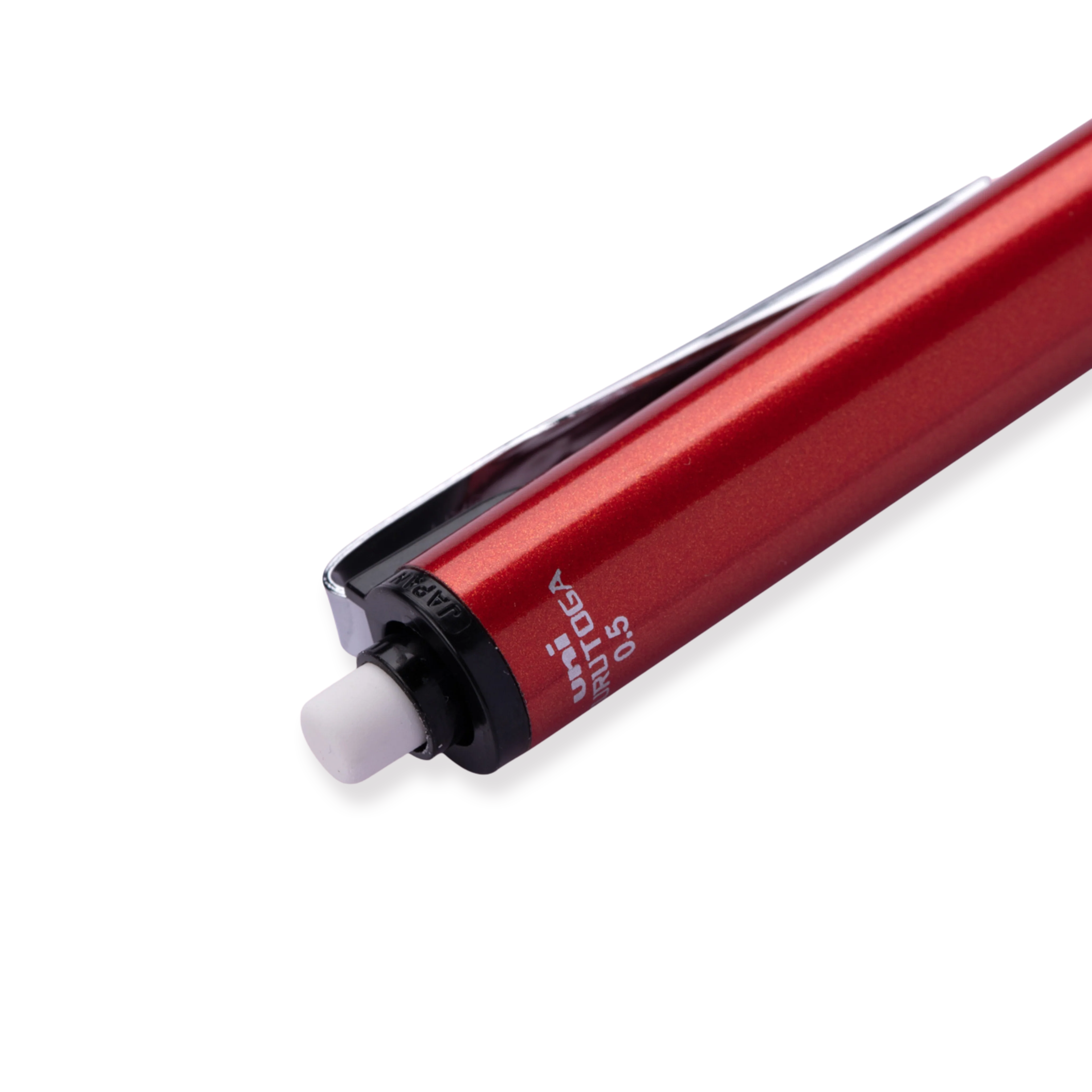 Uni Kuru Toga Mechanical Pencil 0.5 mm: Auto Rotating Leads - Red - Image 4