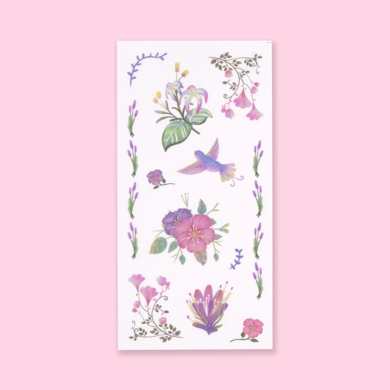 Washi Retro Flower Stickers - Set of 6 - Image 7