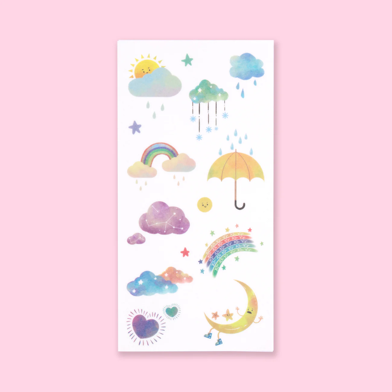 Washi Weather/Mood Sticker - Set of 6 - Image 3