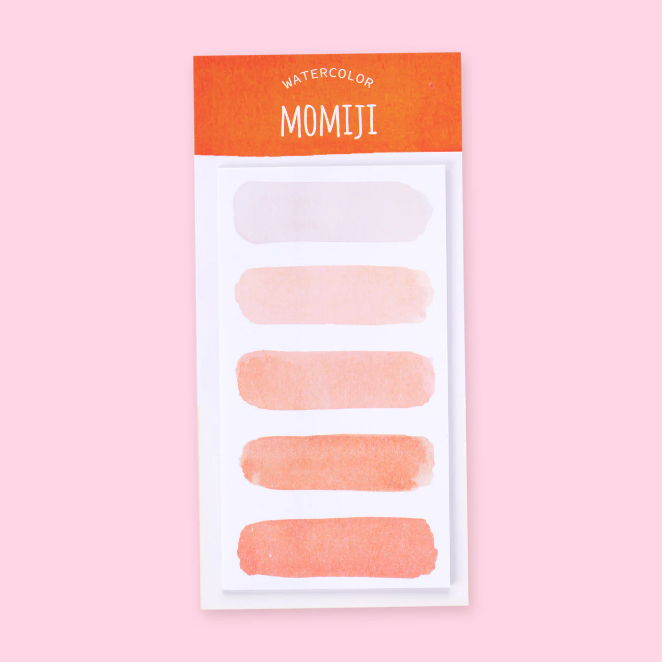 Watercolor Brushstroke Sticky Notes - Orange