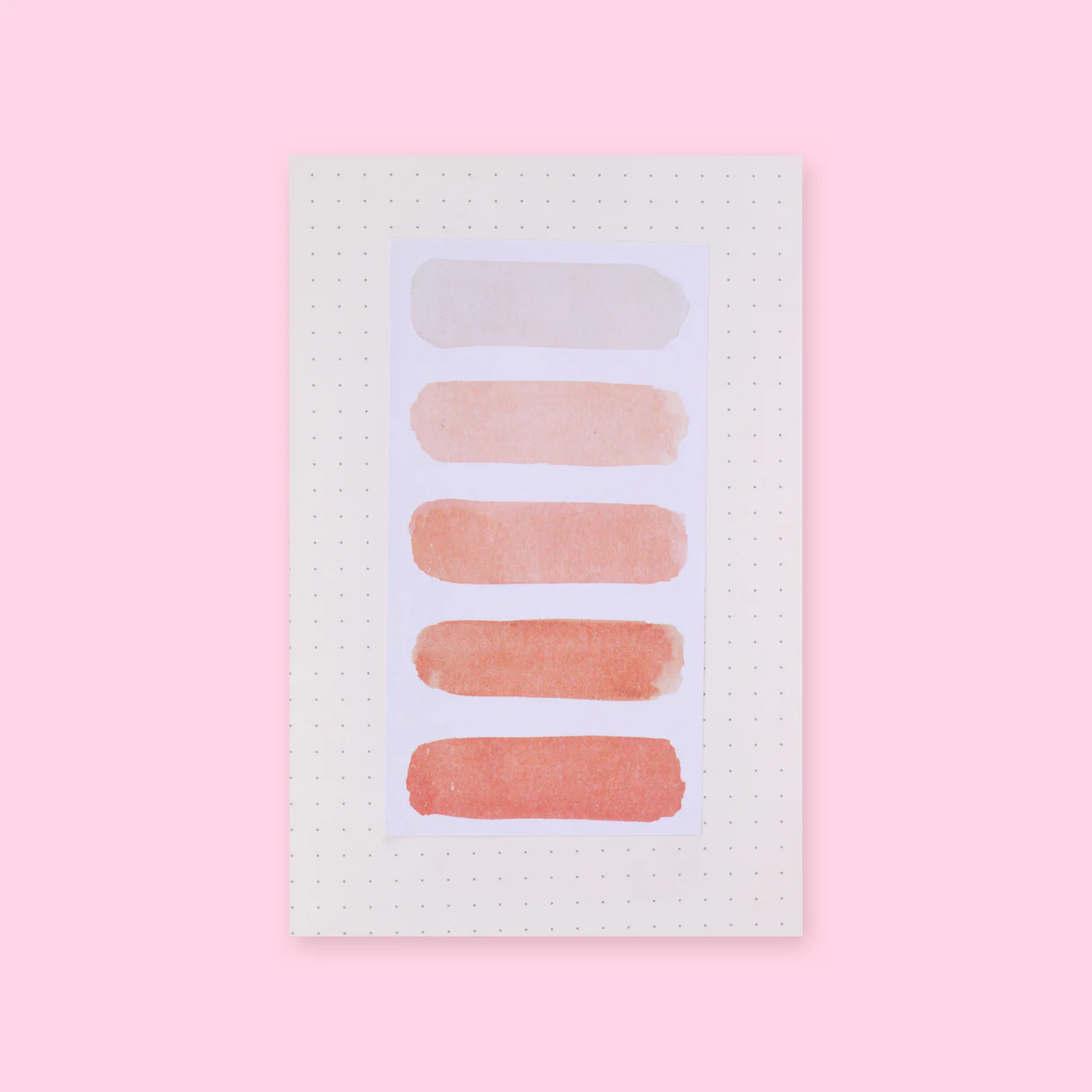 Watercolor Brushstroke Sticky Notes - Orange - Image 2
