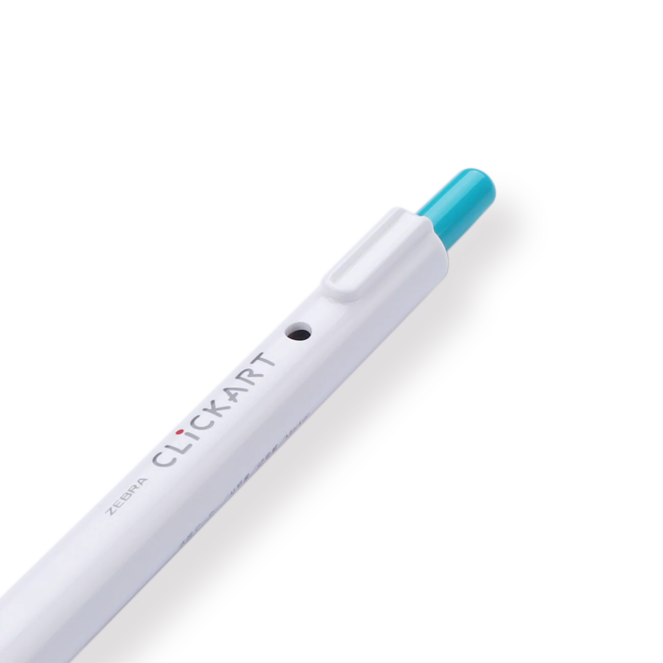 Zebra Clickart Retractable Sign Pen - 0.6 mm - Blue Green - Image 3