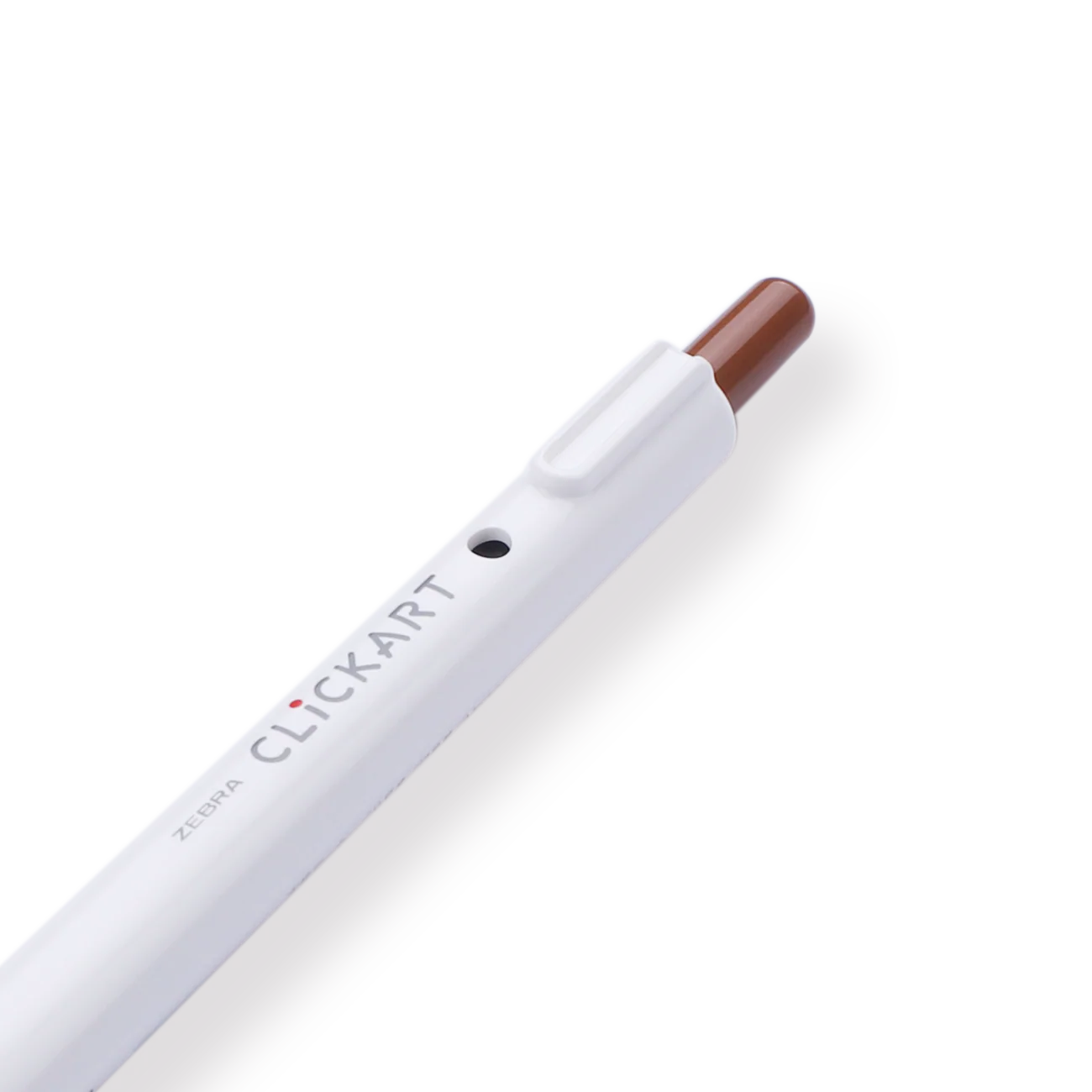 Zebra Clickart Retractable Sign Pen - 0.6 mm - Brown - Image 3