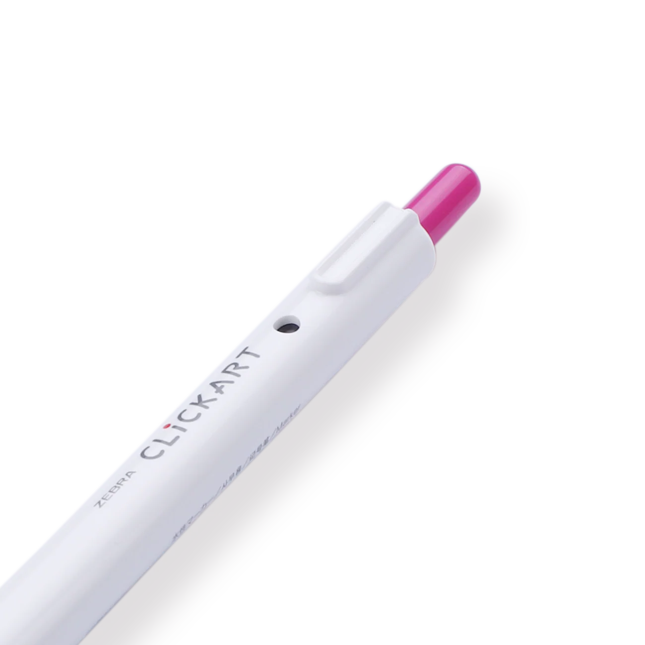 Zebra Clickart Retractable Sign Pen - 0.6 mm - Cherry Pink - Image 3
