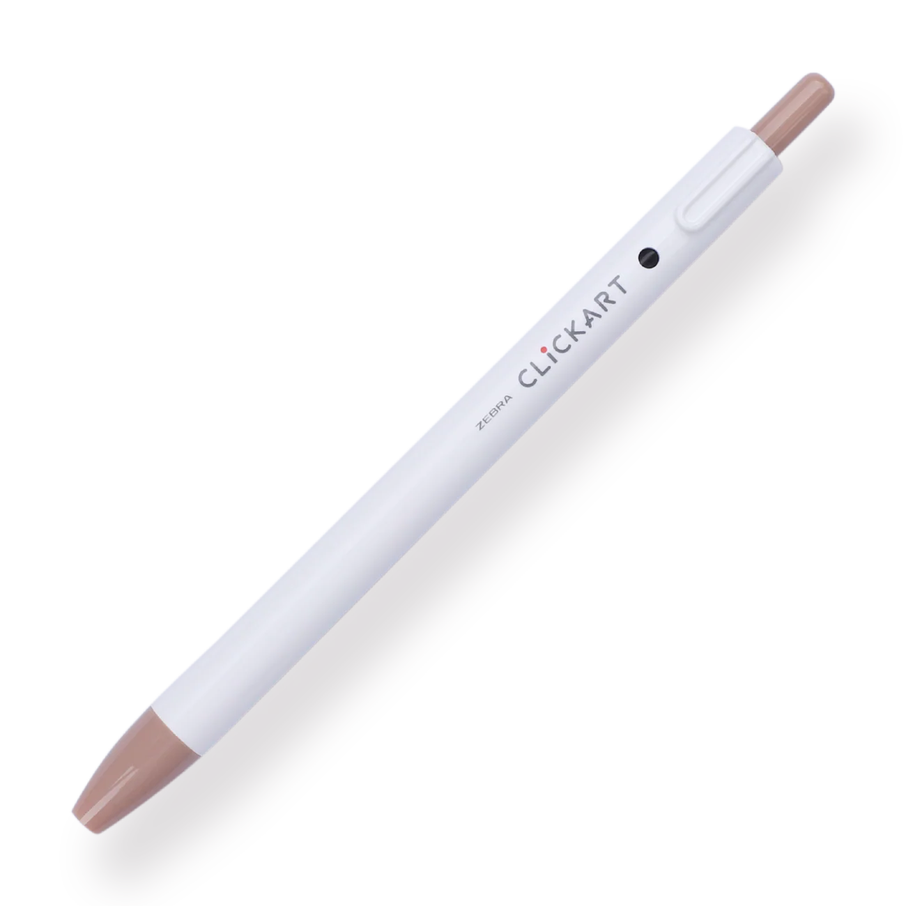 Zebra Clickart Retractable Sign Pen - 0.6 mm - Cocoa Brown