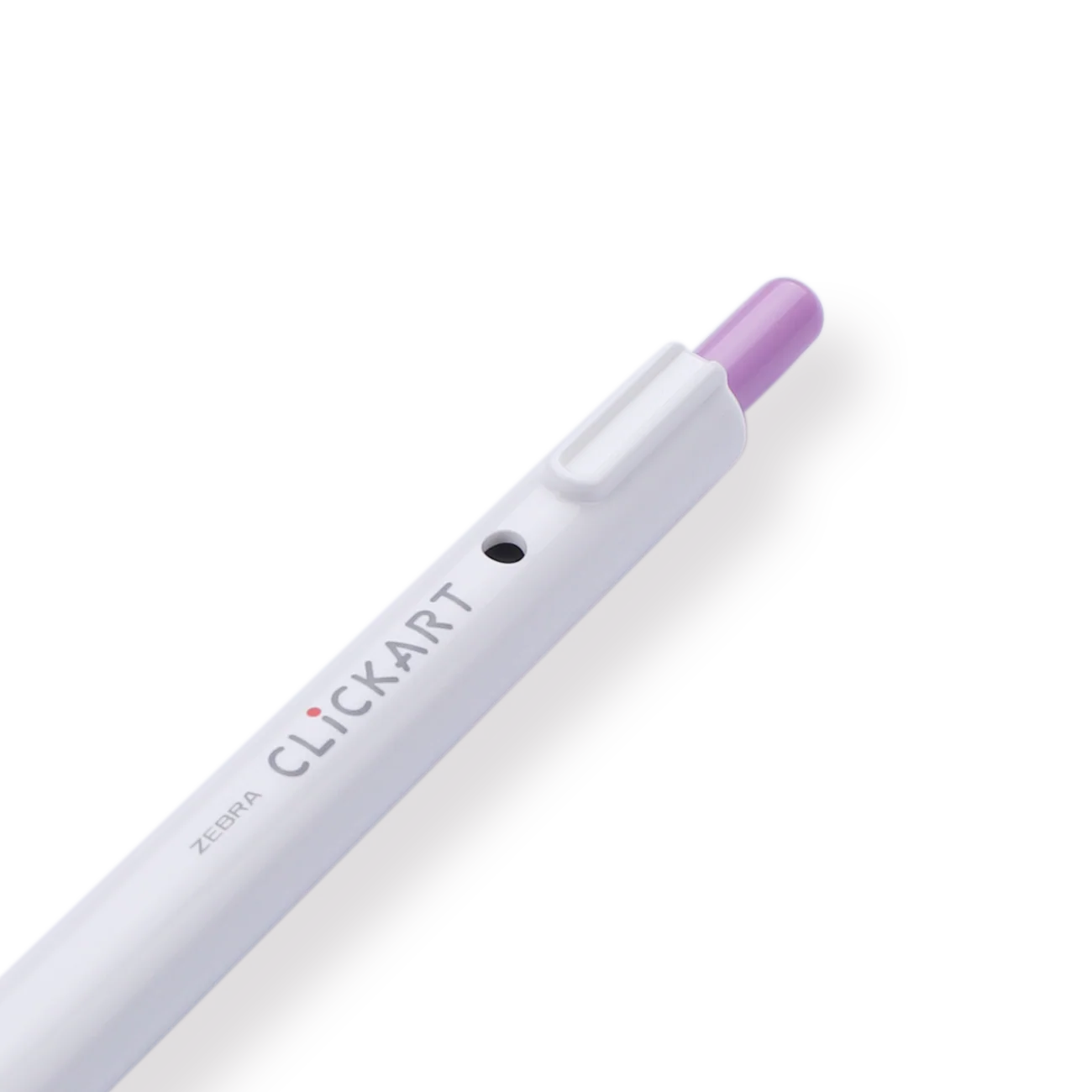 Zebra Clickart Retractable Sign Pen - 0.6 mm - Lavender - Image 3