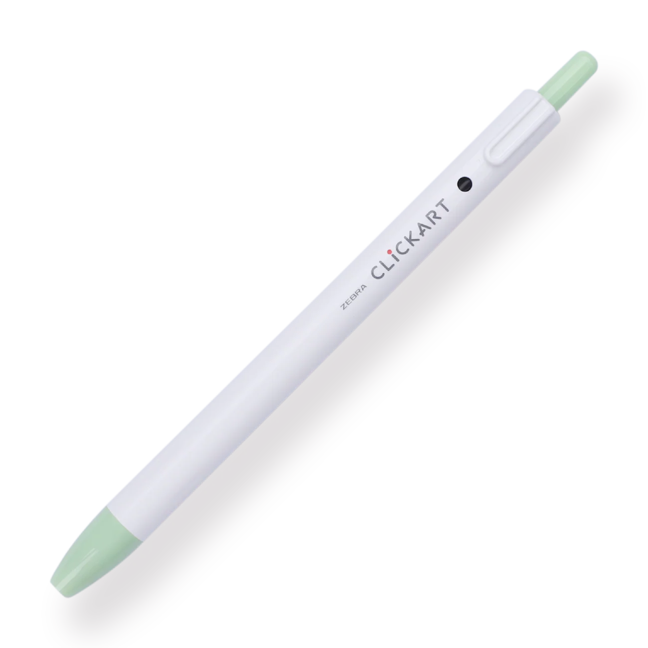Zebra Clickart Retractable Sign Pen - 0.6 mm - Leaf Green