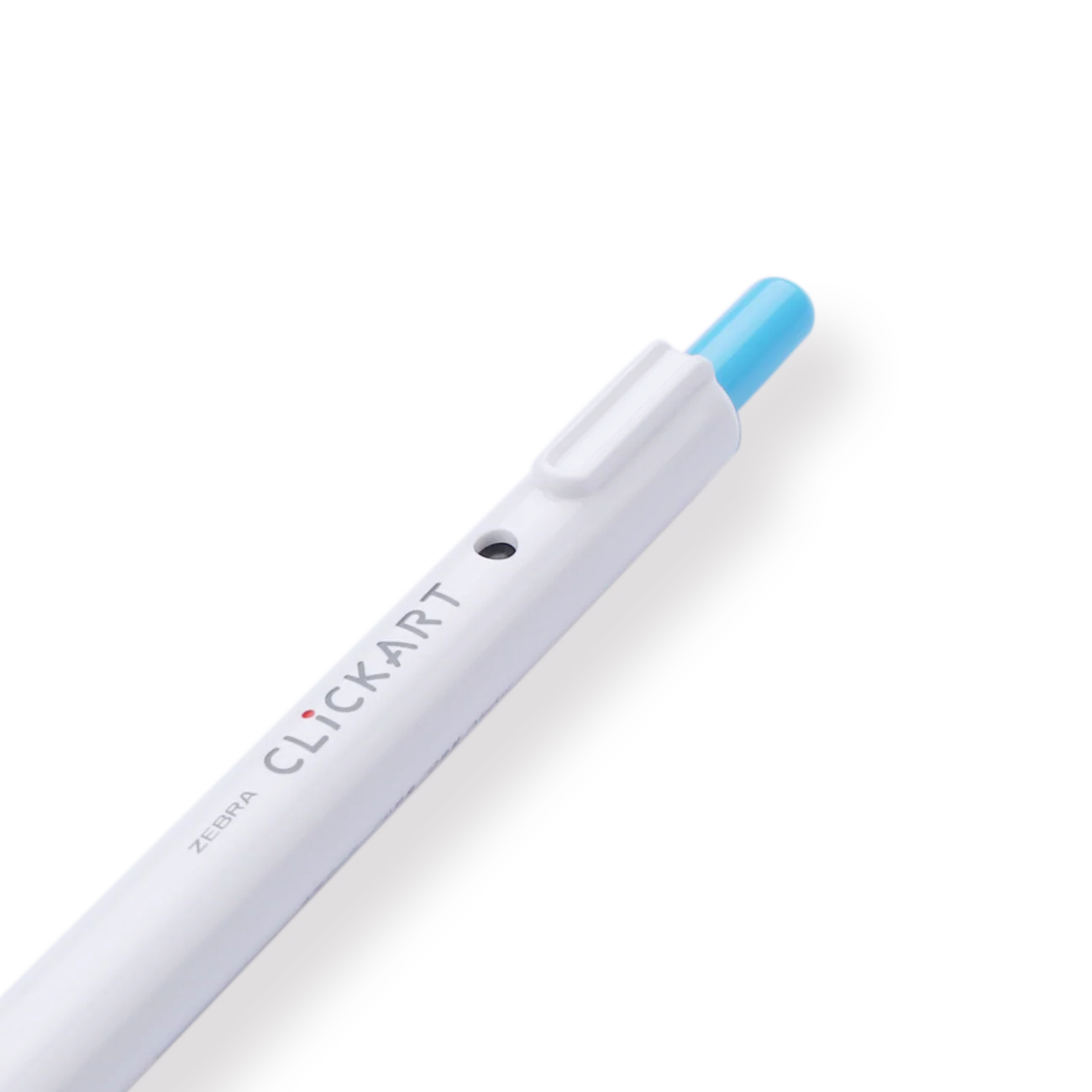 Zebra Clickart Retractable Sign Pen - 0.6 mm - Light Blue - Image 3