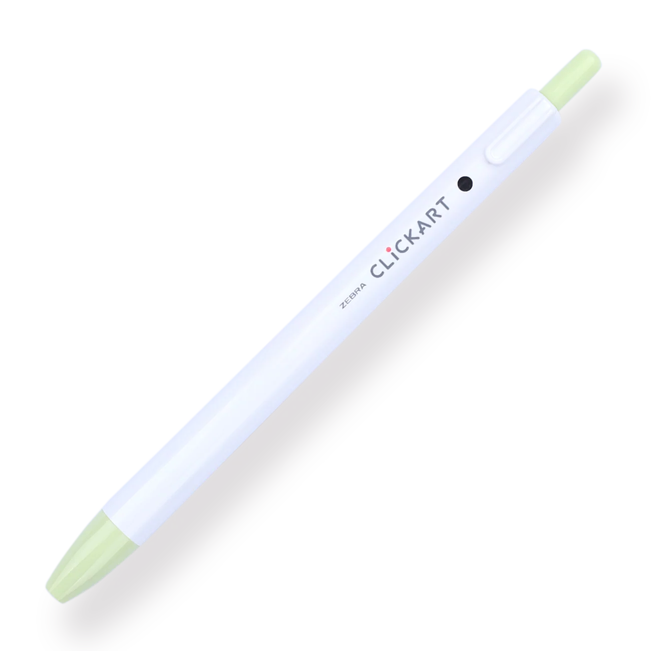 Zebra Clickart Retractable Sign Pen - 0.6 mm - Lime