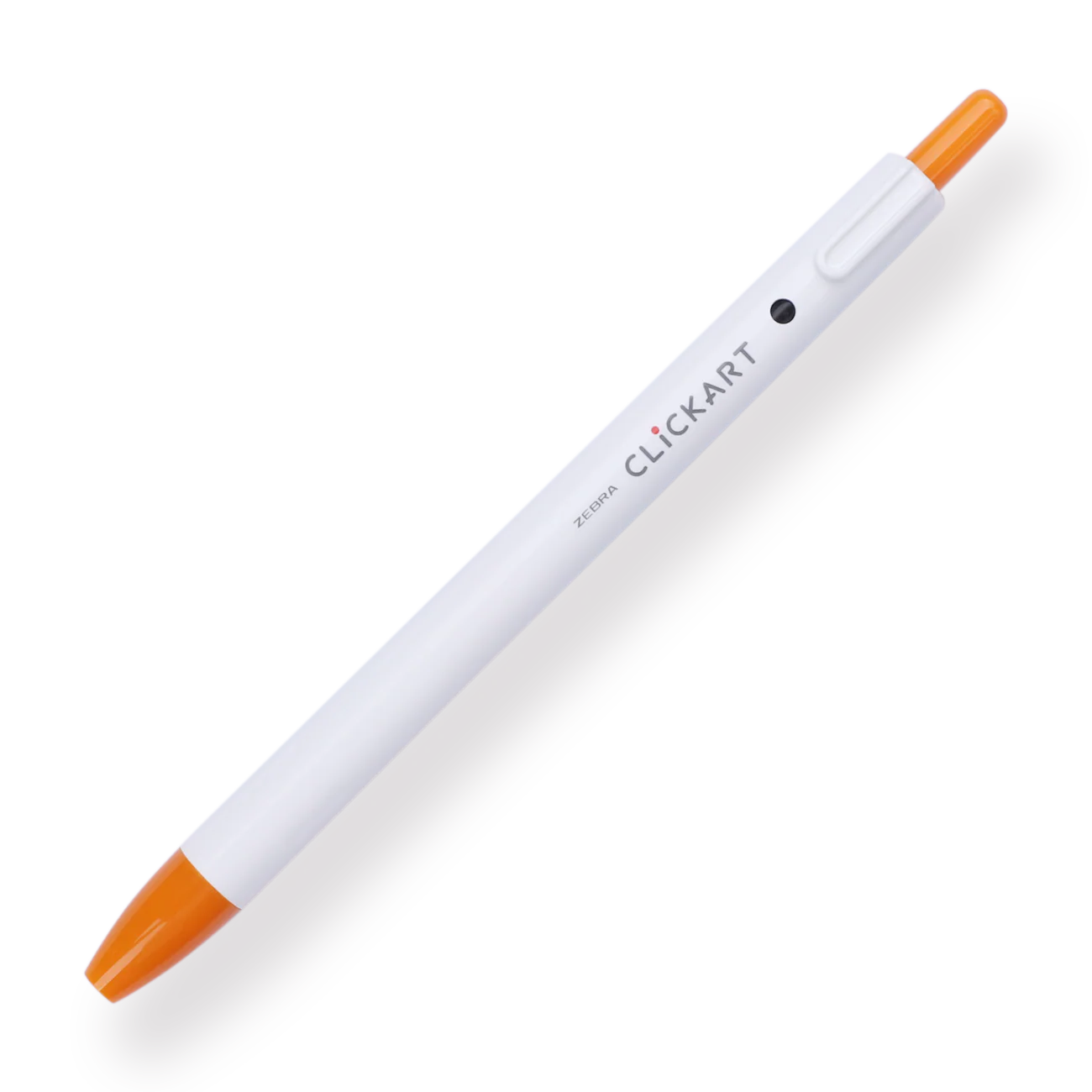 Zebra Clickart Retractable Sign Pen - 0.6 mm - Orange