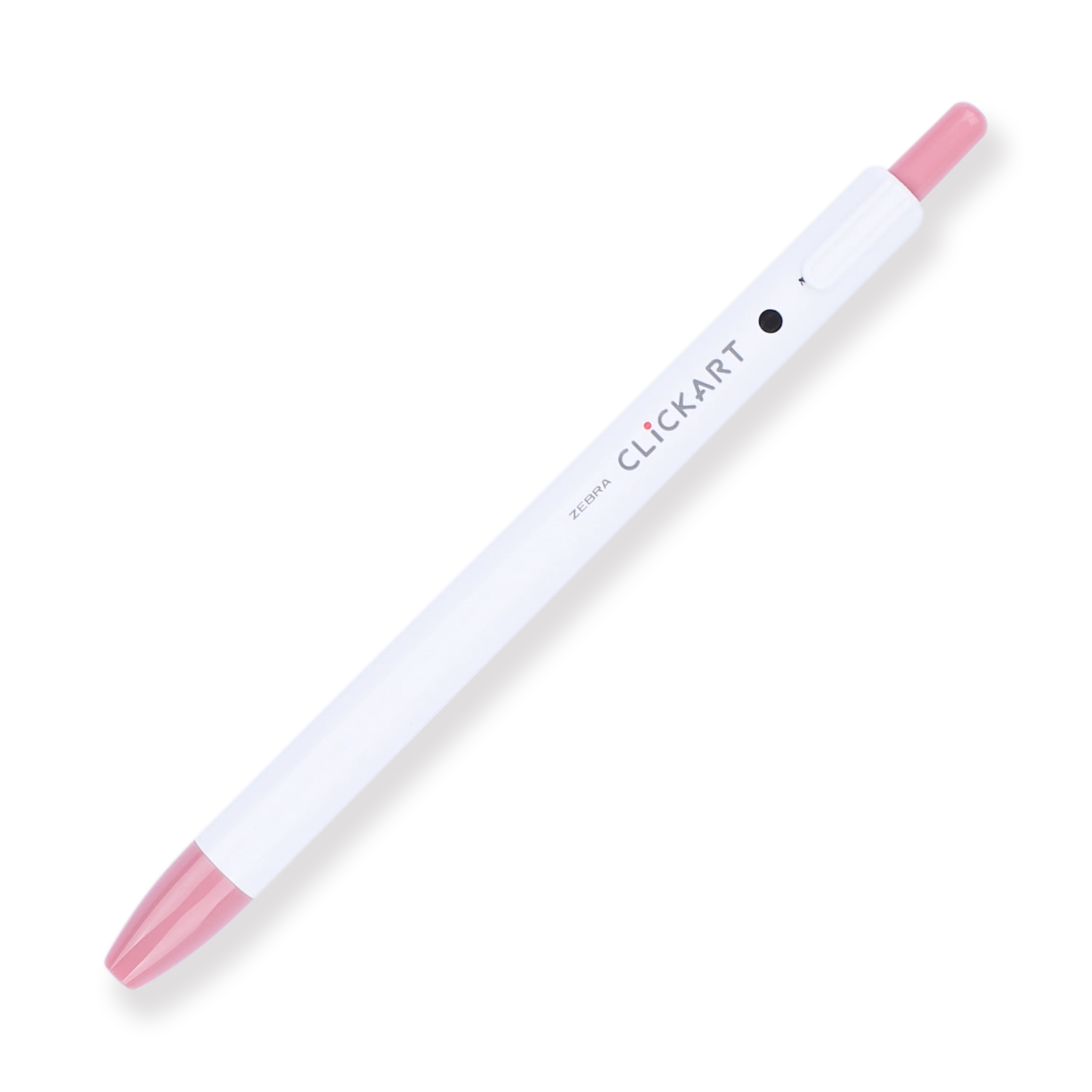 Zebra Clickart Retractable Sign Pen - 0.6 mm - Pale Rose