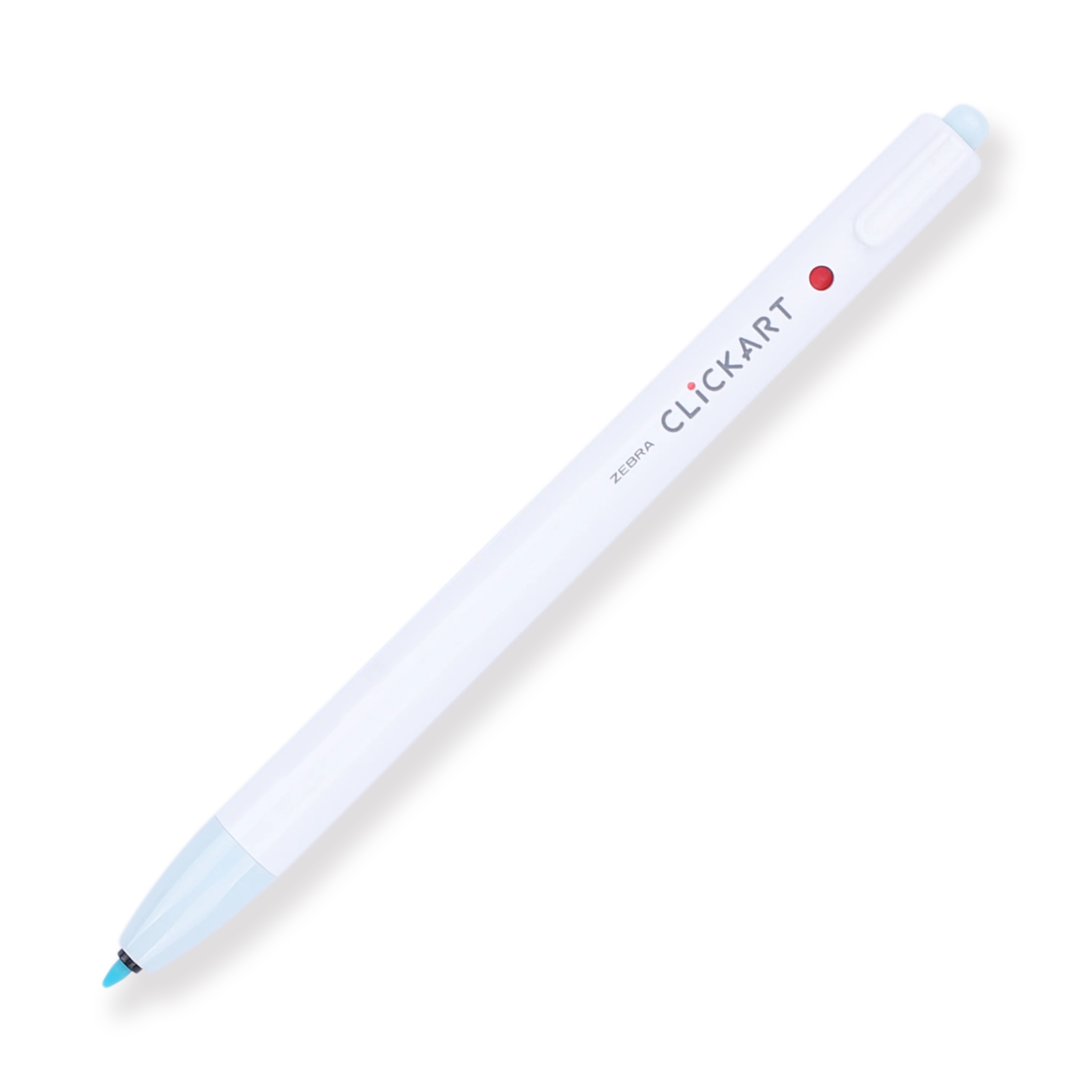 Zebra Clickart Retractable Sign Pen - 0.6 mm - Powder Blue - Image 4